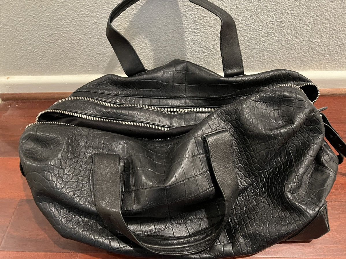 Alexander Wang Croc Embossed Leather Duffle Bag Size ONE SIZE - 17 Thumbnail