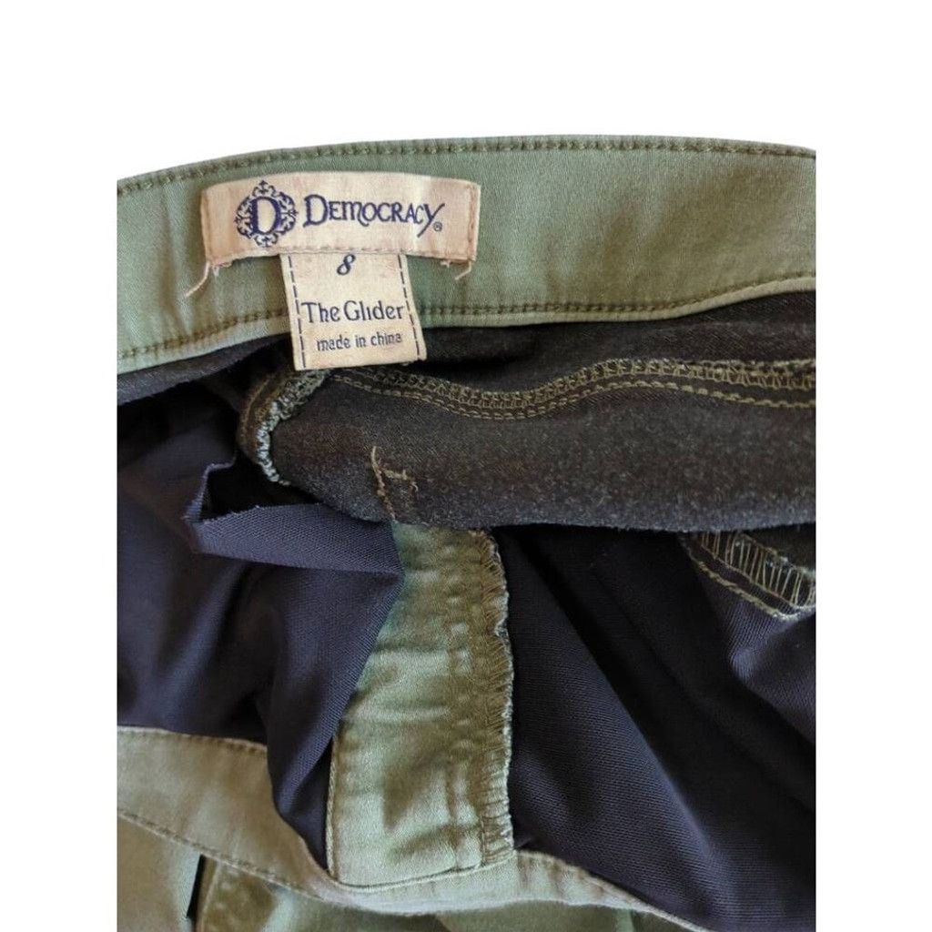 Other Democracy Size 8 Glider Olive Green Pull On Casual Jeggings Size 30" / US 8 / IT 44 - 5 Thumbnail