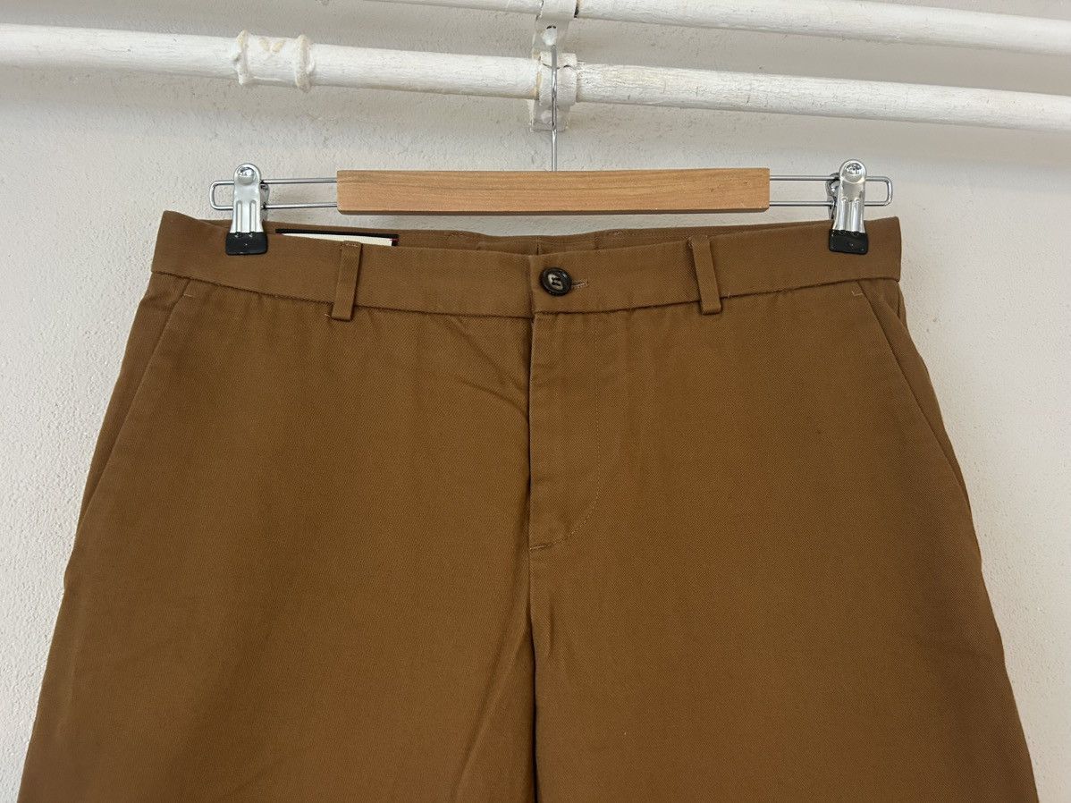 Gucci Gucci Slim-Fit Cotton Chinos with Embroidered Logo Size US 30 / EU 46 - 3 Thumbnail