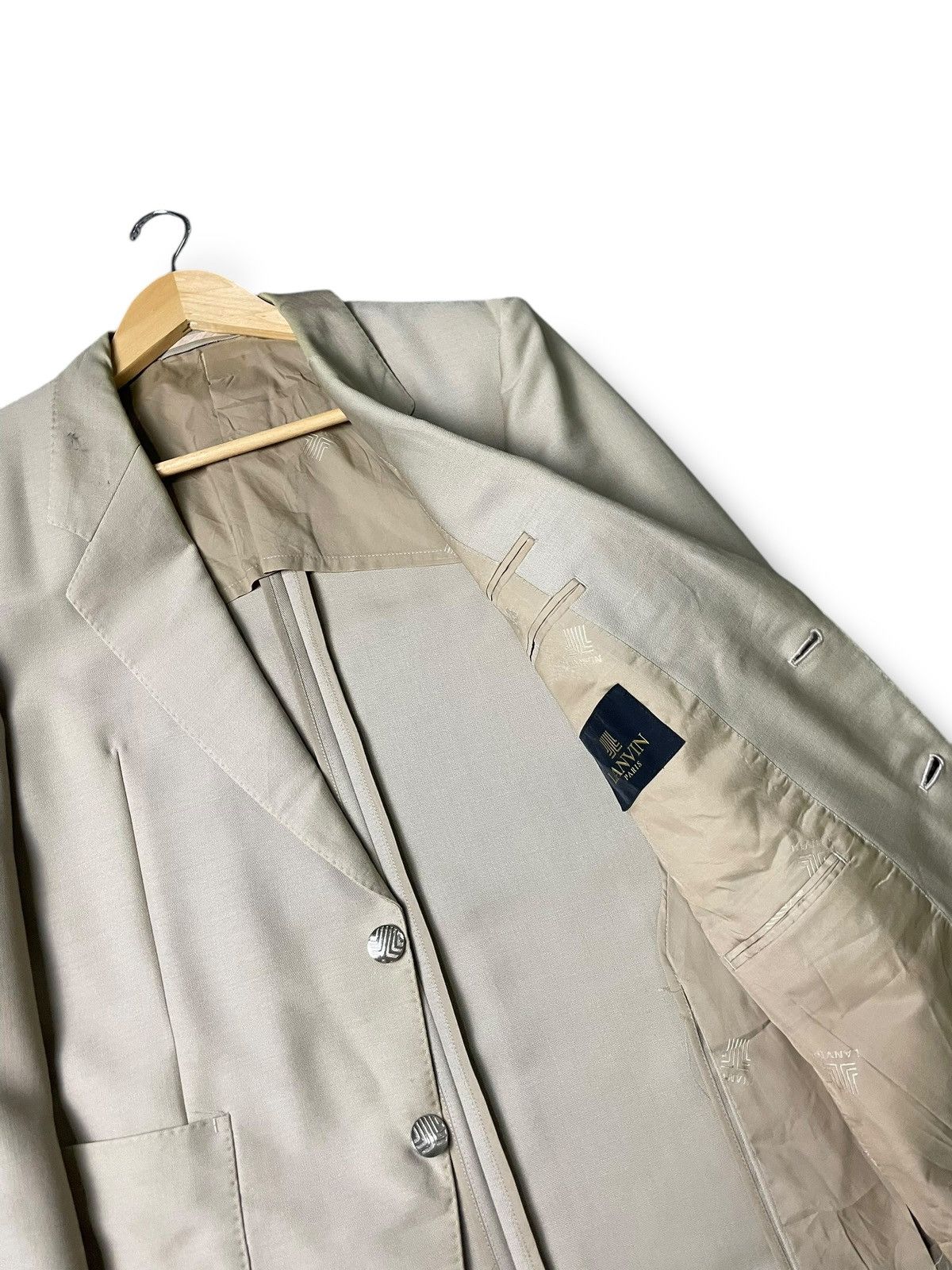 Japanese Brand × Lanvin × Vintage Vintage Lanvin Paris Brand Light Blazer (66) Size US XXS / EU 40 - 6 Thumbnail