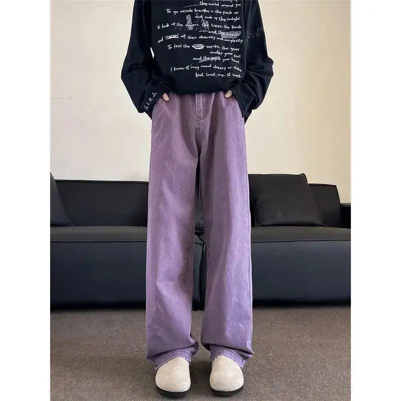 Japanese Brand Retro loose purple micro flared jeans Size US 32 / EU 48 - 6 Thumbnail