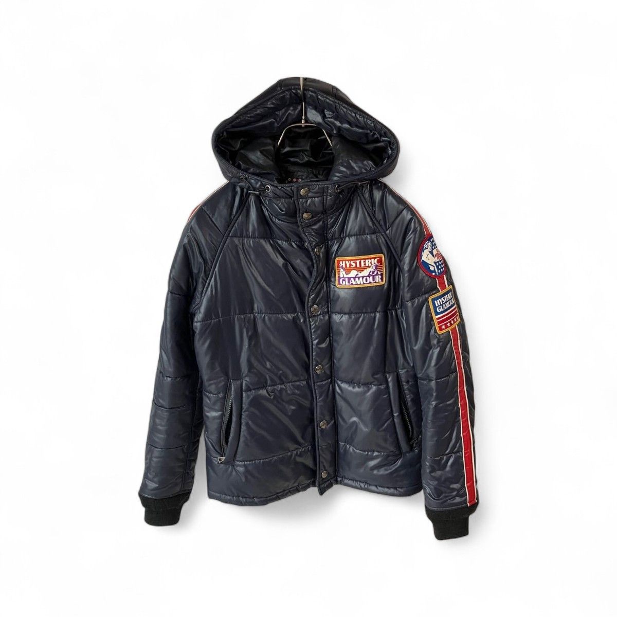 Hysteric Glamour Hysteric Glamour - M Puffer Jacket Vintage Black Red Size US M / EU 48-50 / 2 - 1 Thumbnail