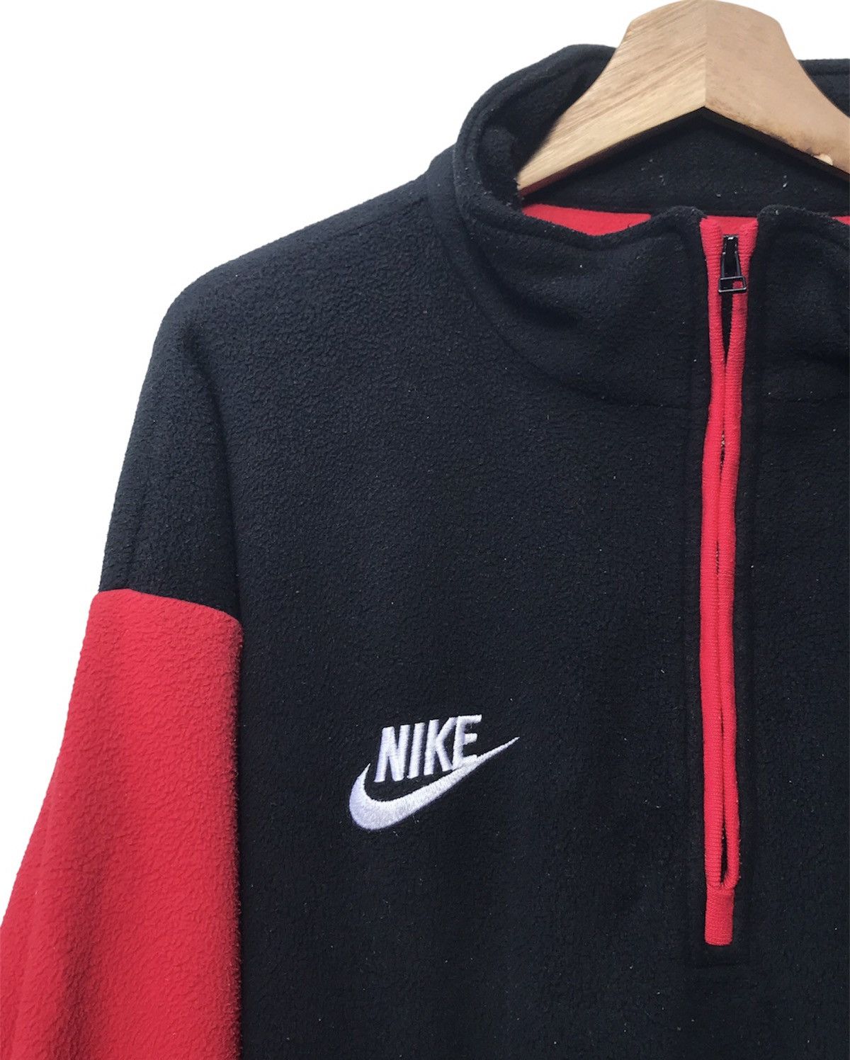 Nike Vintage 90’s Nike Premier Big Swoosh Quarter Zip Fleece Size US L / EU 52-54 / 3 - 6 Thumbnail