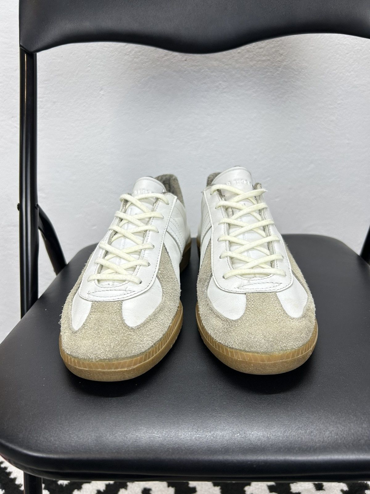 Vintage Vintage BW Sport GATs Sneakers Leather White Military Size US 7.5 / EU 40-41 - 4 Thumbnail