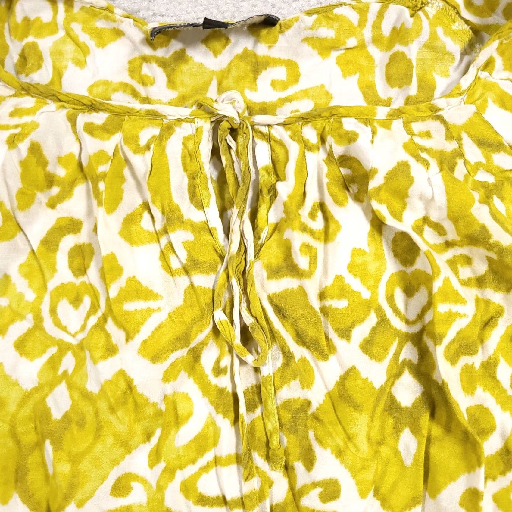 Jones New York Jones New York Shirt Women's XL Green Geometric Long Sleeve Keyhole Neck Size XL / US 12-14 / IT 48-50 - 4 Thumbnail