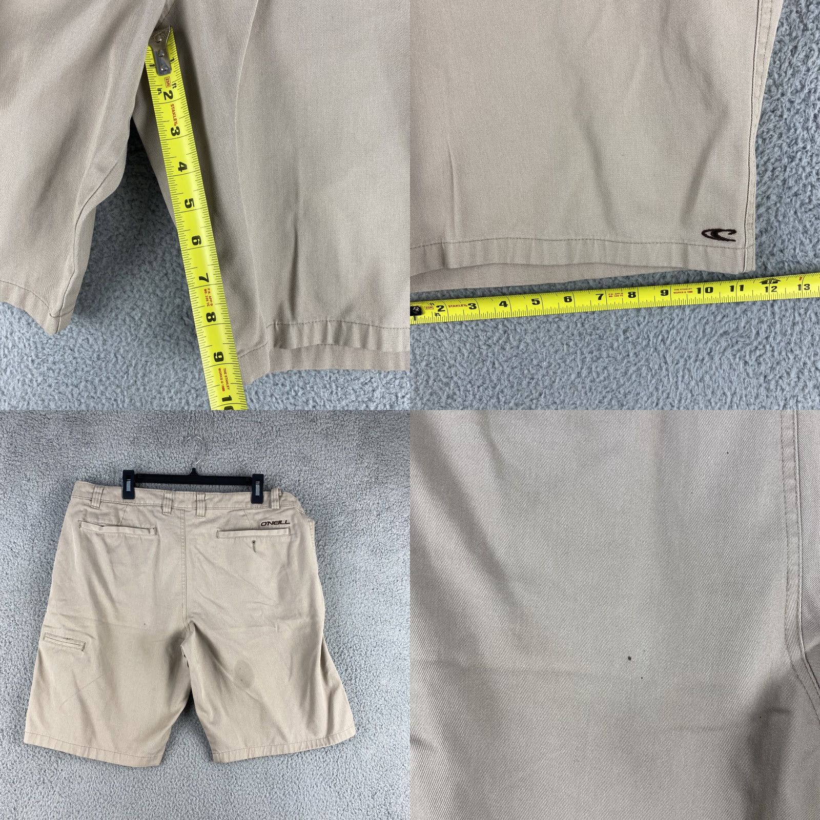 O'Neill O’Neill Shorts Mens Tan Flat Front Standard Fit Size 38 Gray / 45-7 Mens, Chino, Flat Front, Regular, Size 38, Color Tan, O’Neill Size US 38 / EU 54 - 8 Thumbnail