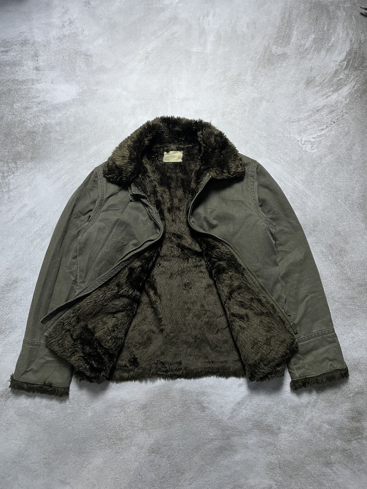 Japanese Brand 2000’s Edwin - Pilot Faux Fur Jacket Size US M / EU 48-50 / 2 - 2 Thumbnail