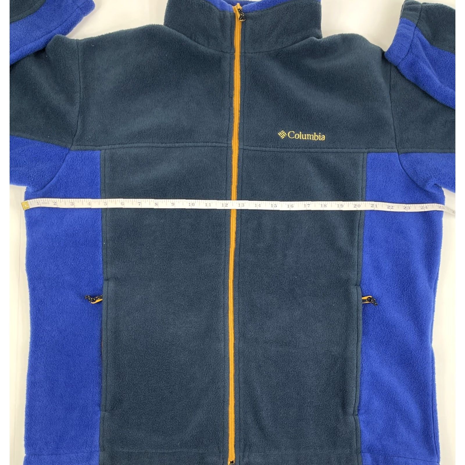 Vintage Columbia Mens Jacket Full Zip Bomber Omni-Tech Fleece Blue XL Regular Men Size US XL / EU 56 / 4 - 4 Thumbnail