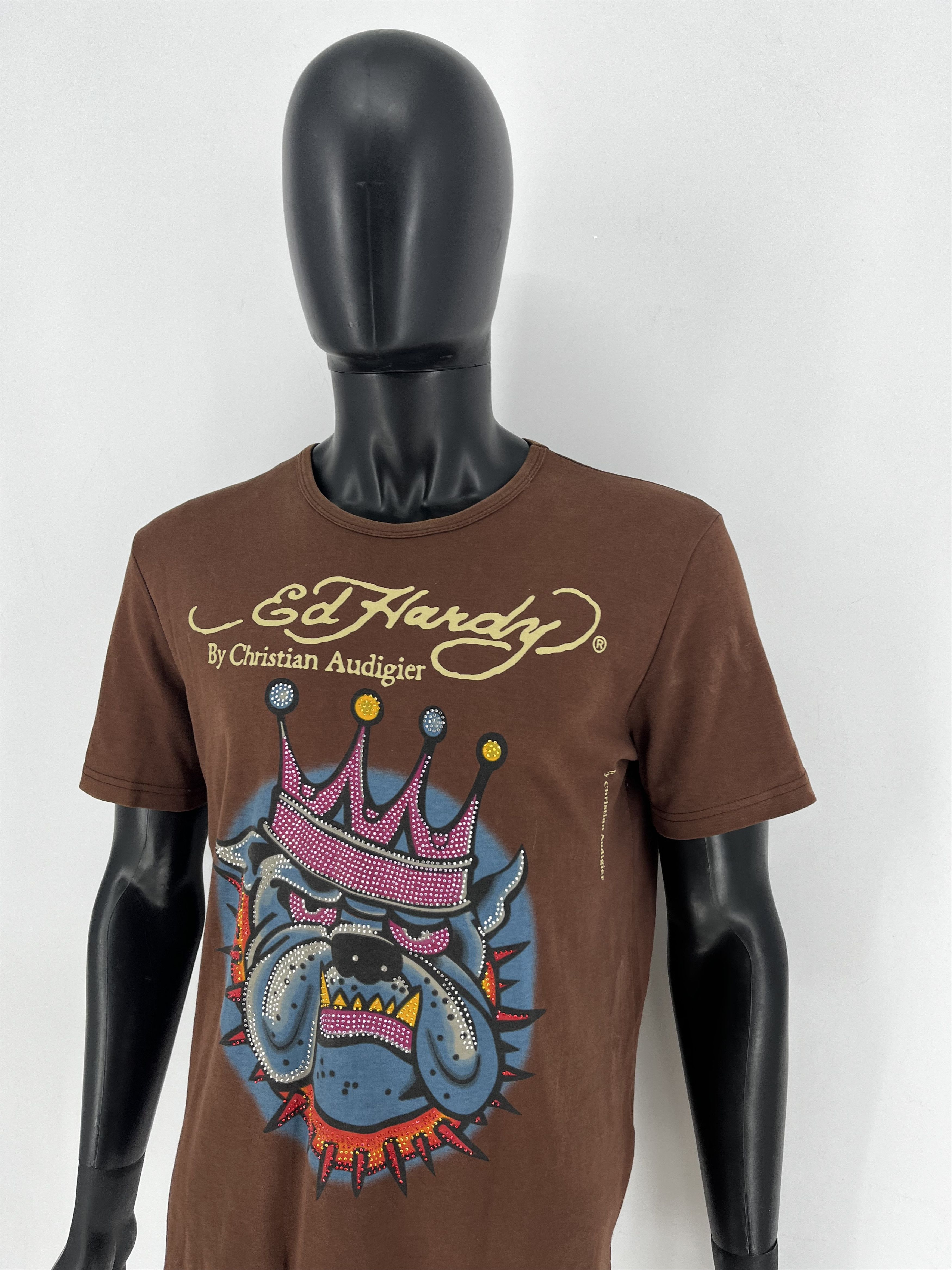 Christian Audigier Vintage Ed Hardy By Christian Audigier Knife In The Heart XL Size US XL / EU 56 / 4 - 5 Thumbnail