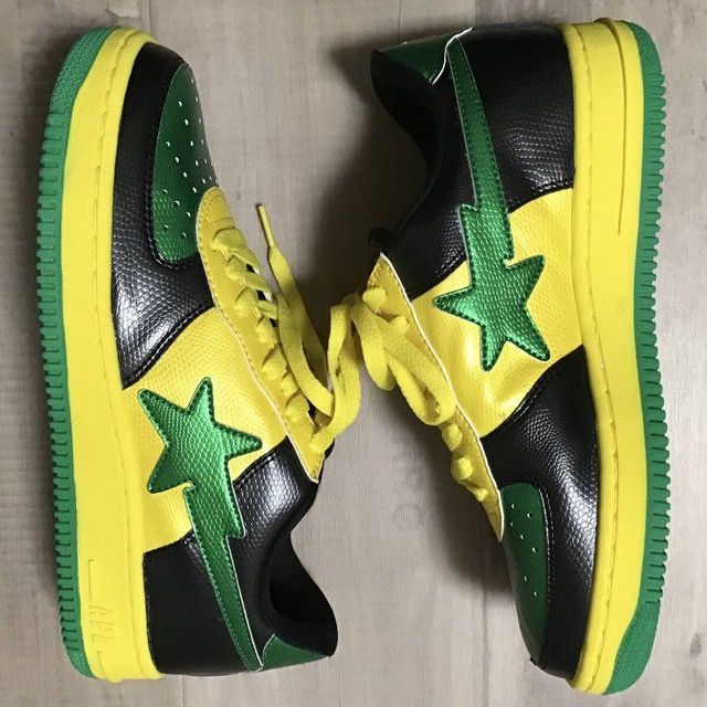 Bape × Nigo Snake BAPE STA sneakers Jamaica color a bathing ape NIGO Size US 8 / EU 41 - 2 Thumbnail