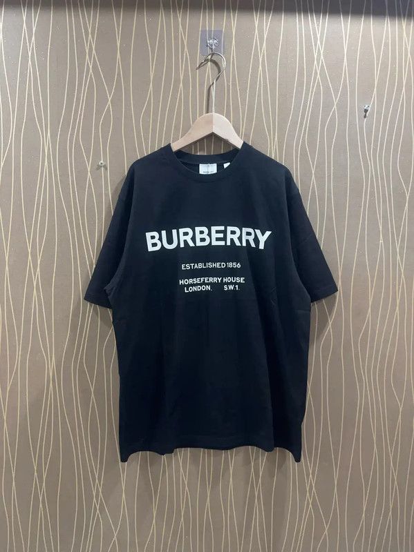 Burberry Burberry Black Cotton Men’s T-Shirt Size US M / EU 48-50 / 2 - 1 Thumbnail