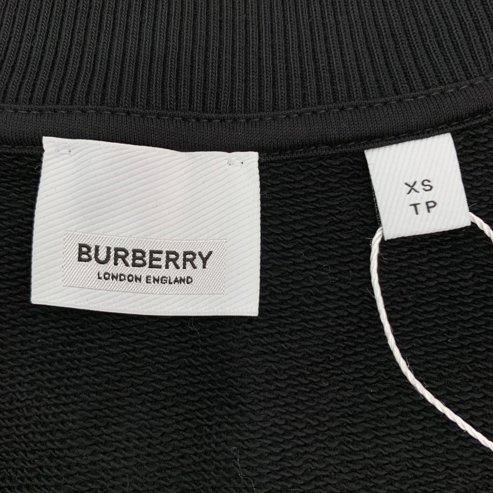 Burberry Burberry Black Deer Embroidered Cotton Round-Neck Long-Sleev Size XS / US 0-2 / IT 36-38 - 2 Thumbnail