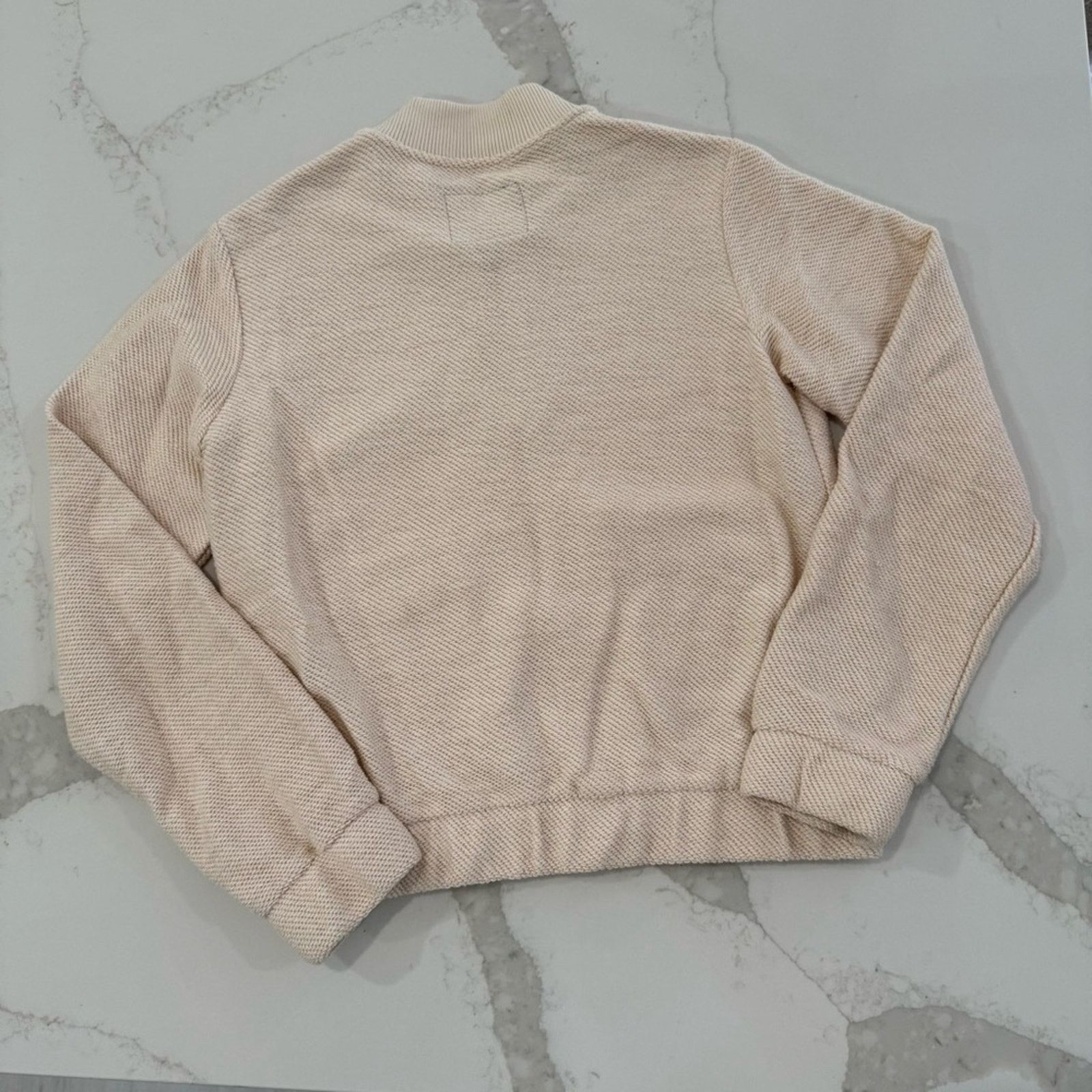 Sanctuary Sanctuary Casey Knit FullZip Bomber Jacket Womens XS Oatmeal Size XS / US 0-2 / IT 36-38 - 8 Thumbnail