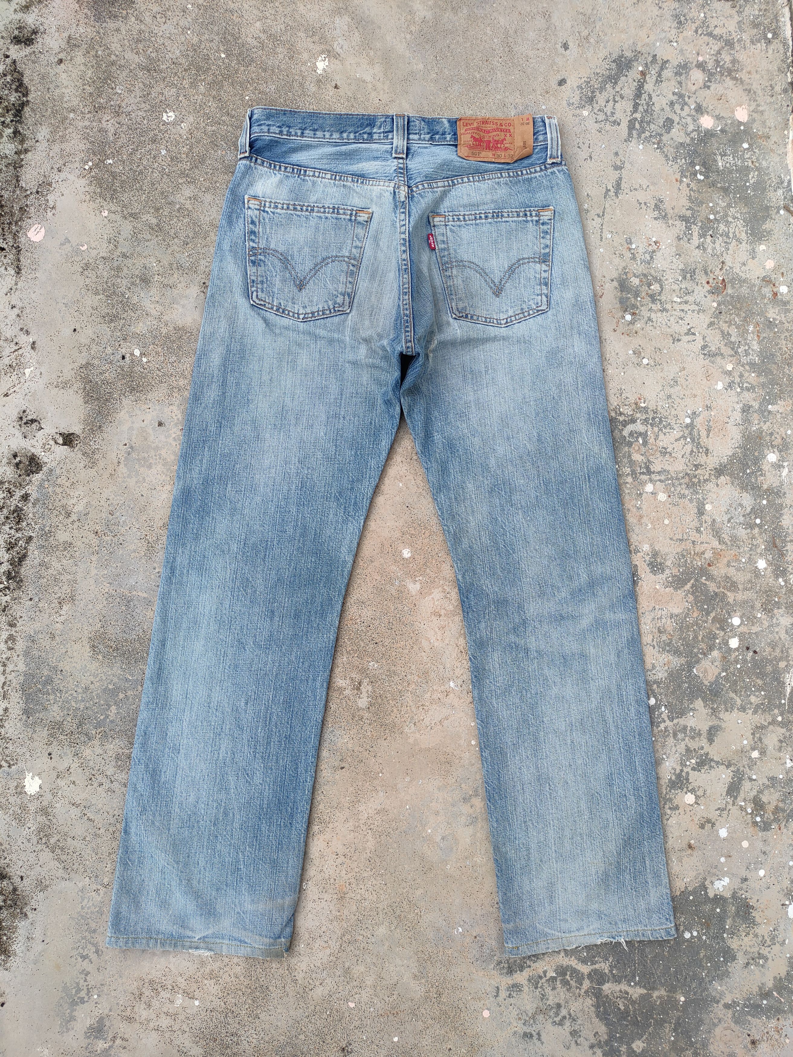 Levi's Vintage Clothing Vintage Levi's 501 Faded ripped jeans denim pants Size US 31 - 3 Thumbnail