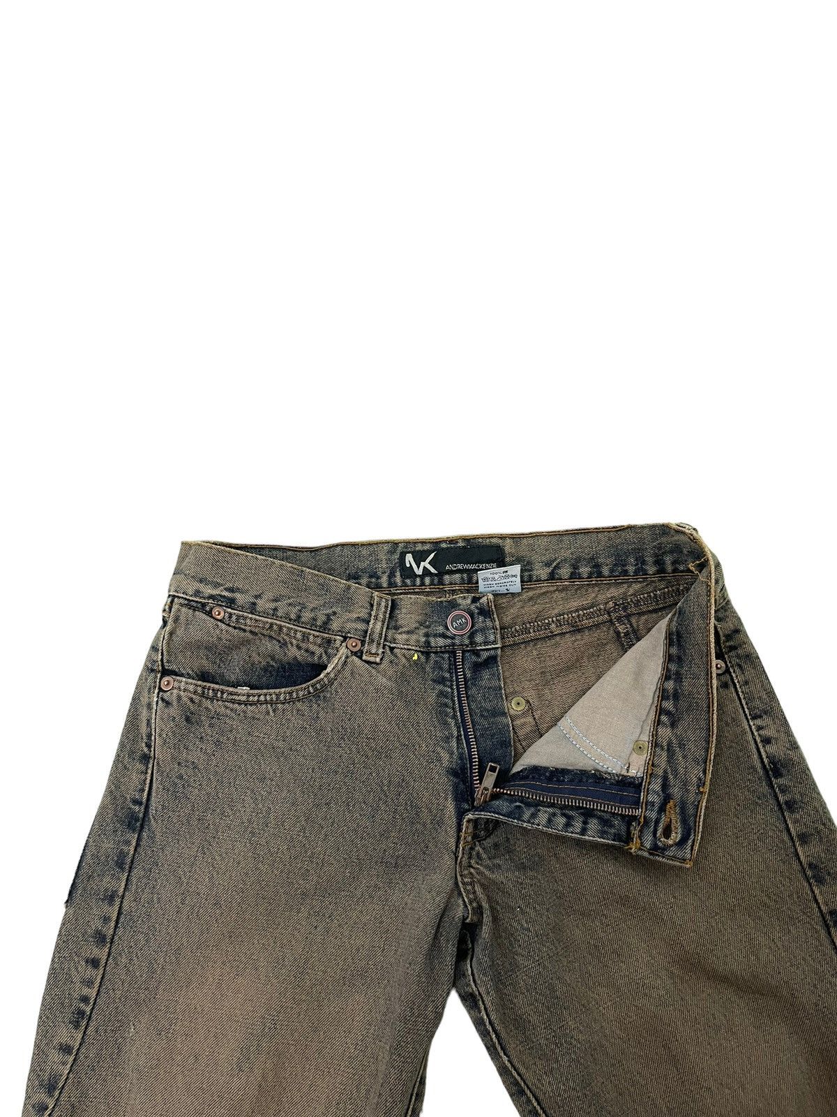 Andrew Mackenzie Flare Jeans Andrew Mckenzie Faded Distress Mud Wash 8🟦2 Size US 30 / EU 46 - 18 Thumbnail