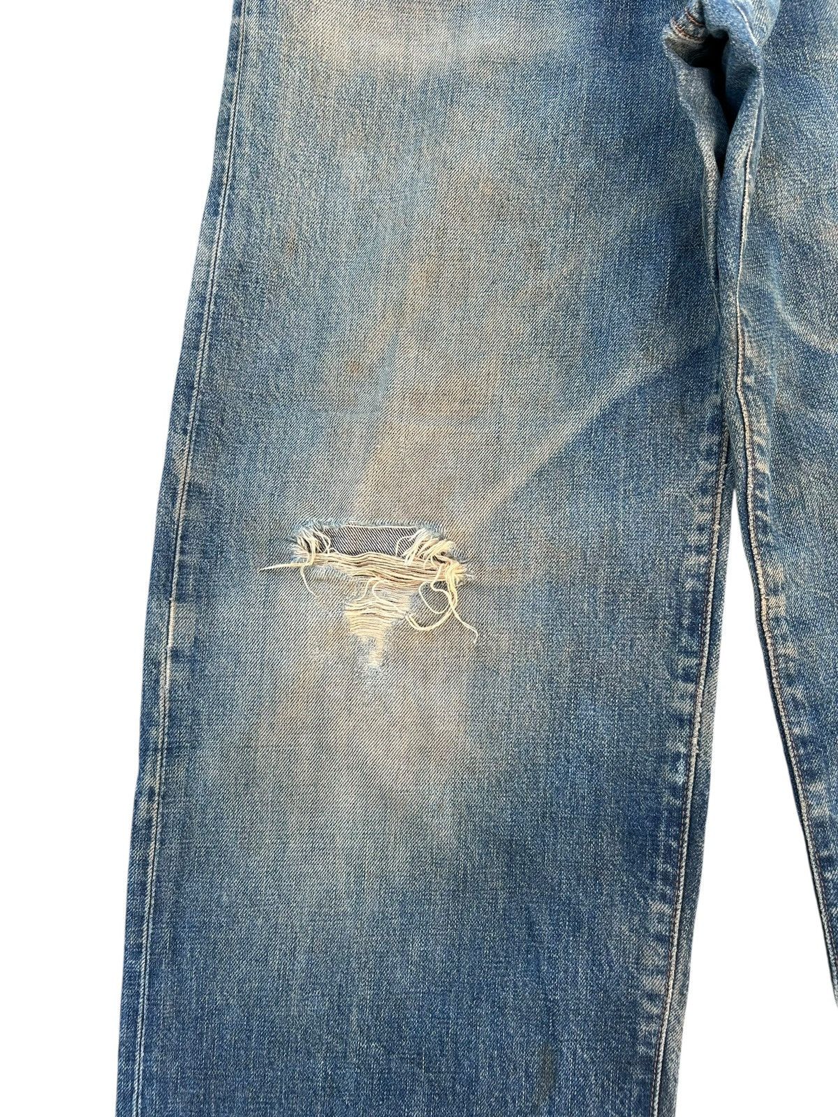 Japanese Brand × Kapital × Vintage Wrangler Selvedge Baggy Vintage Distressed Denim jeans Size US 30 / EU 46 - 2 Thumbnail