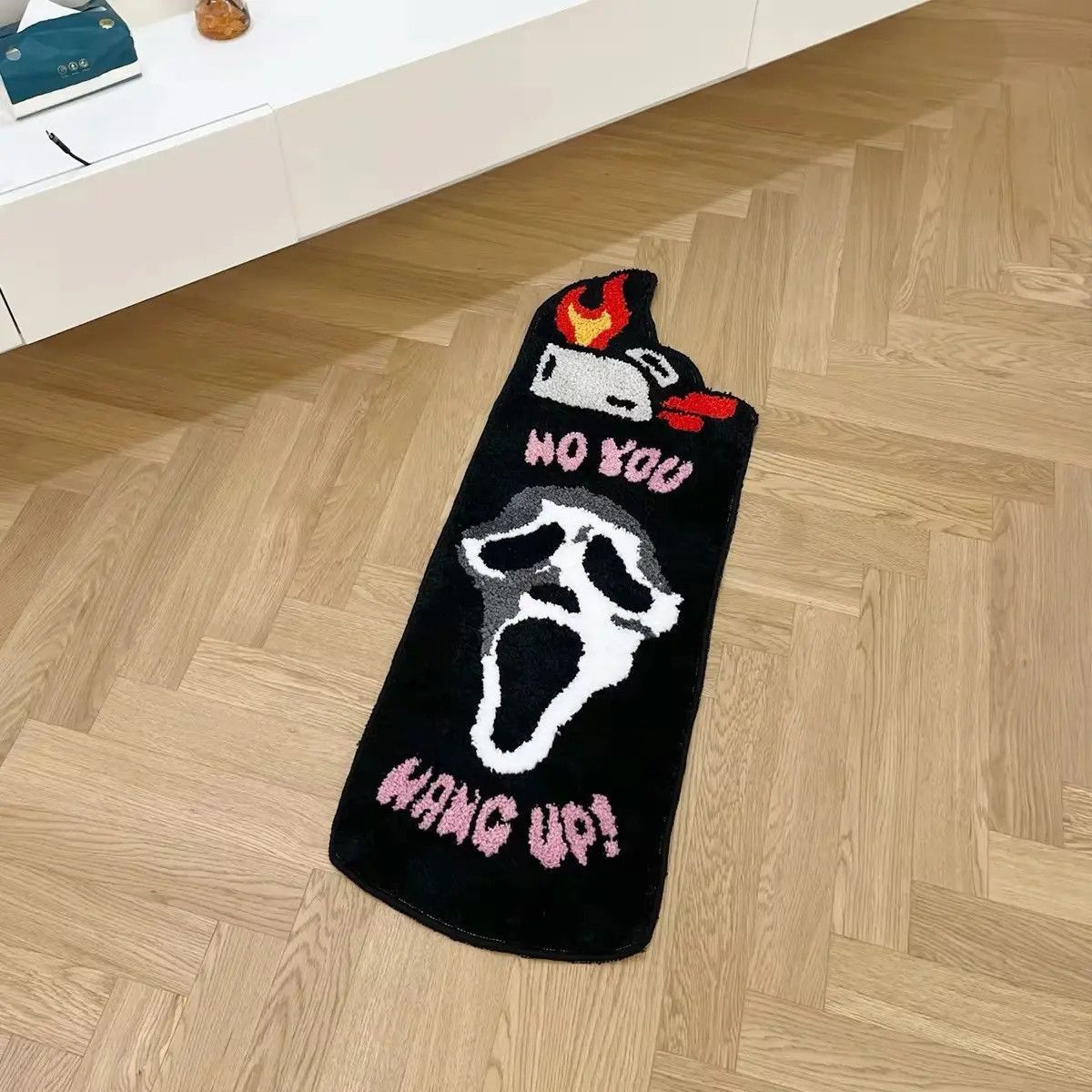 Other Black Ghost Lighter Flocking Rug Size ONE SIZE - 4 Thumbnail