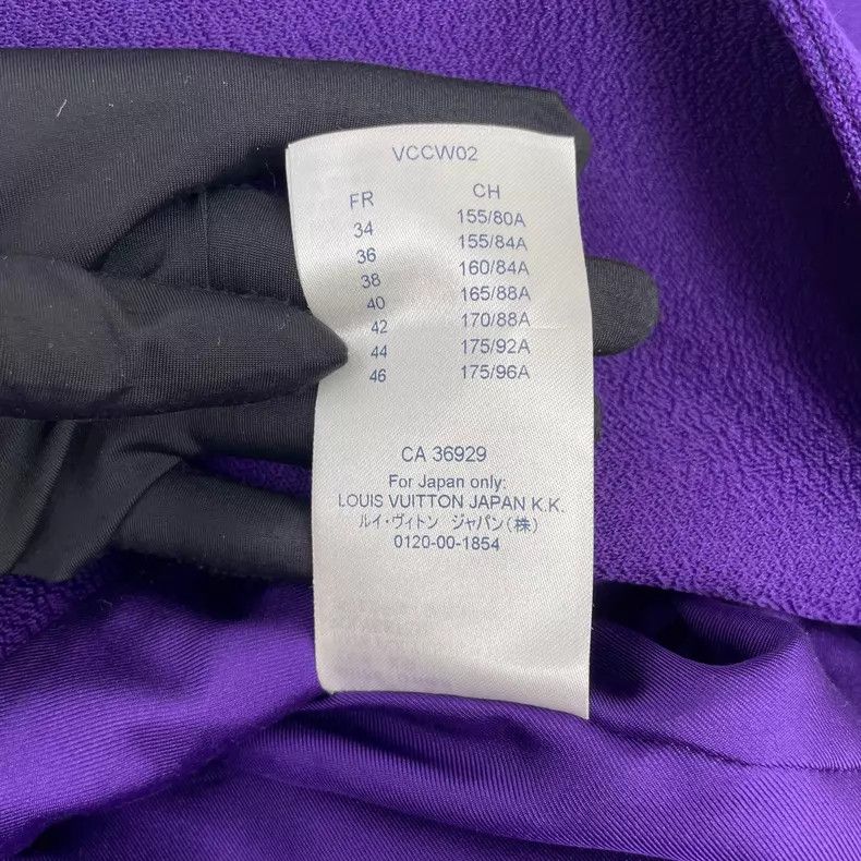 Louis Vuitton Louis Vuitton Long purple woolen cotton-padded coat Size XS / US 0-2 / IT 36-38 - 4 Thumbnail