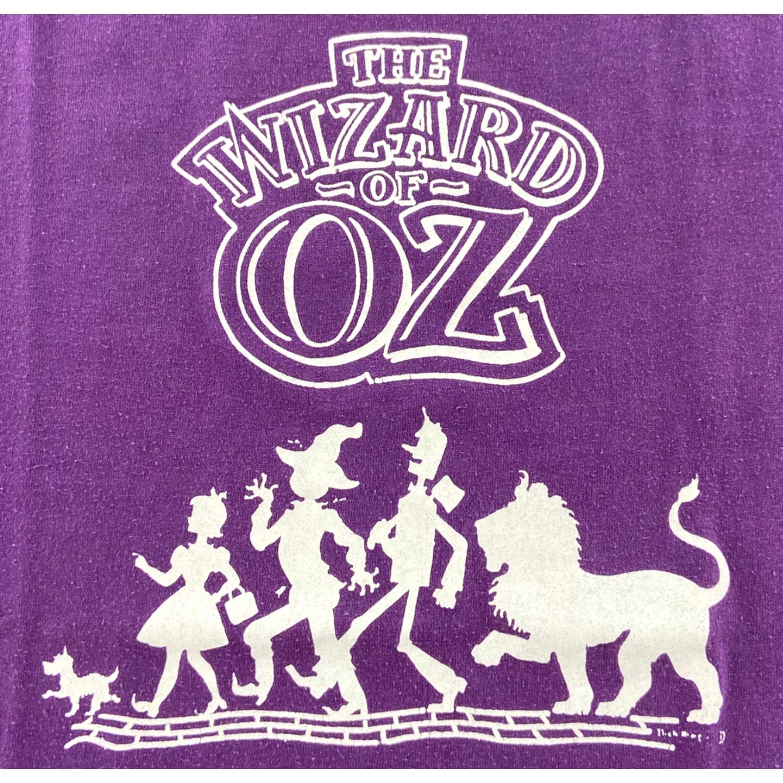 Jerzees Vintage Wizard Of Oz Movie Promo Purple T-Shirt Adult Large 90s Men Size US L / EU 52-54 / 3 - 3 Thumbnail