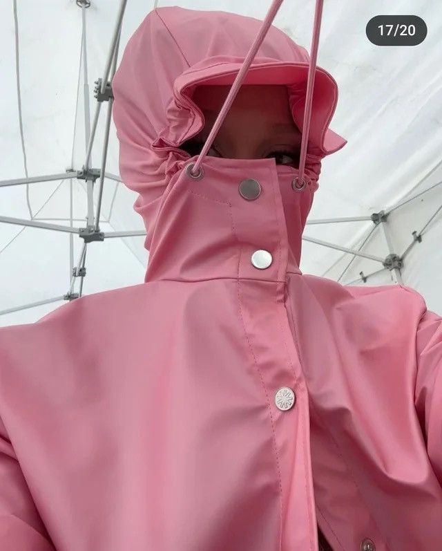 Rains NWT Rains Long Jacket in Pink Sky Size M / US 6-8 / IT 42-44 - 3 Thumbnail