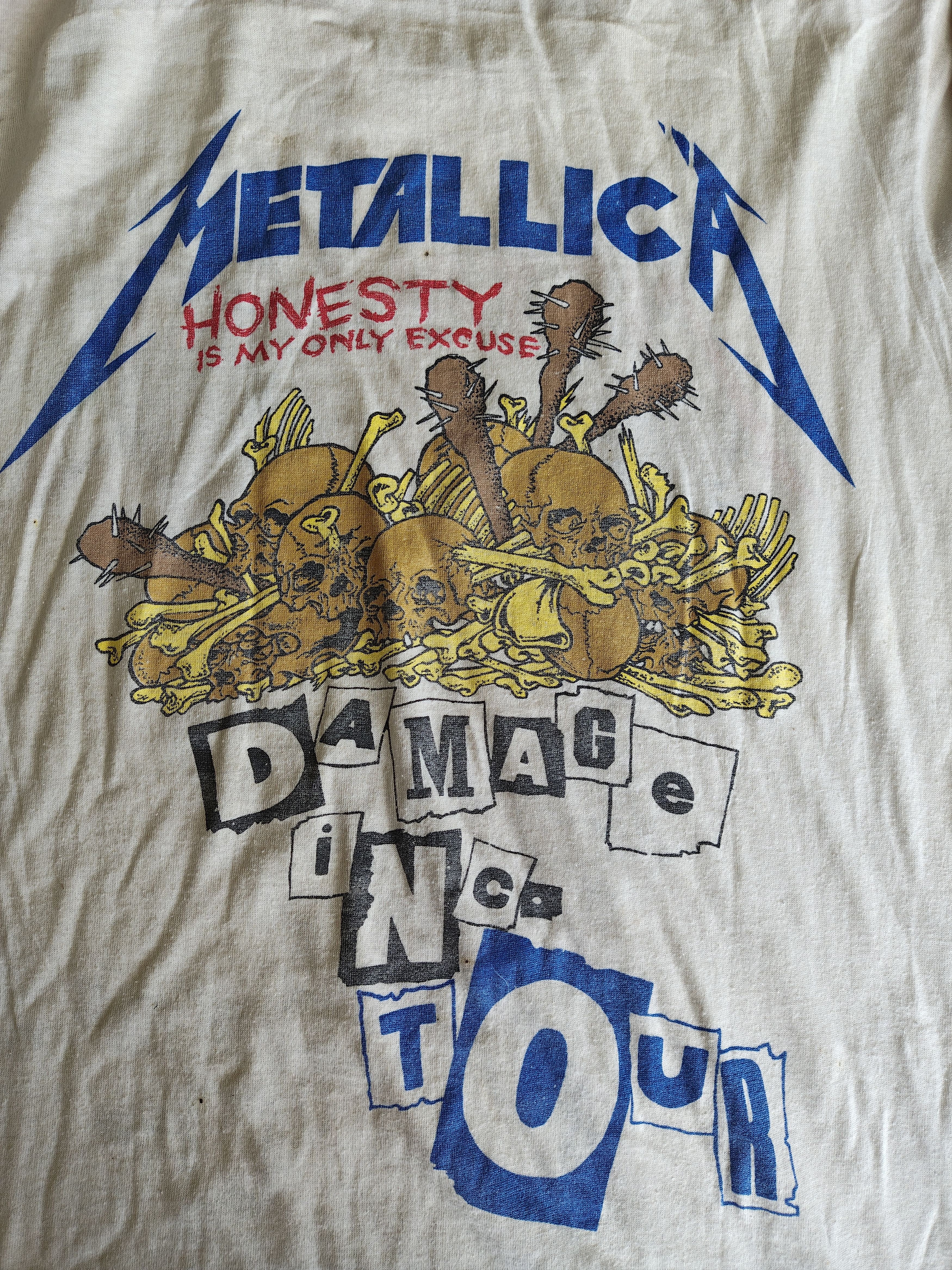 Vintage Vintage 1986 Metallica Damage Inc. Pushead Tour Shirt OG Size US XS / EU 42 / 0 - 5 Thumbnail
