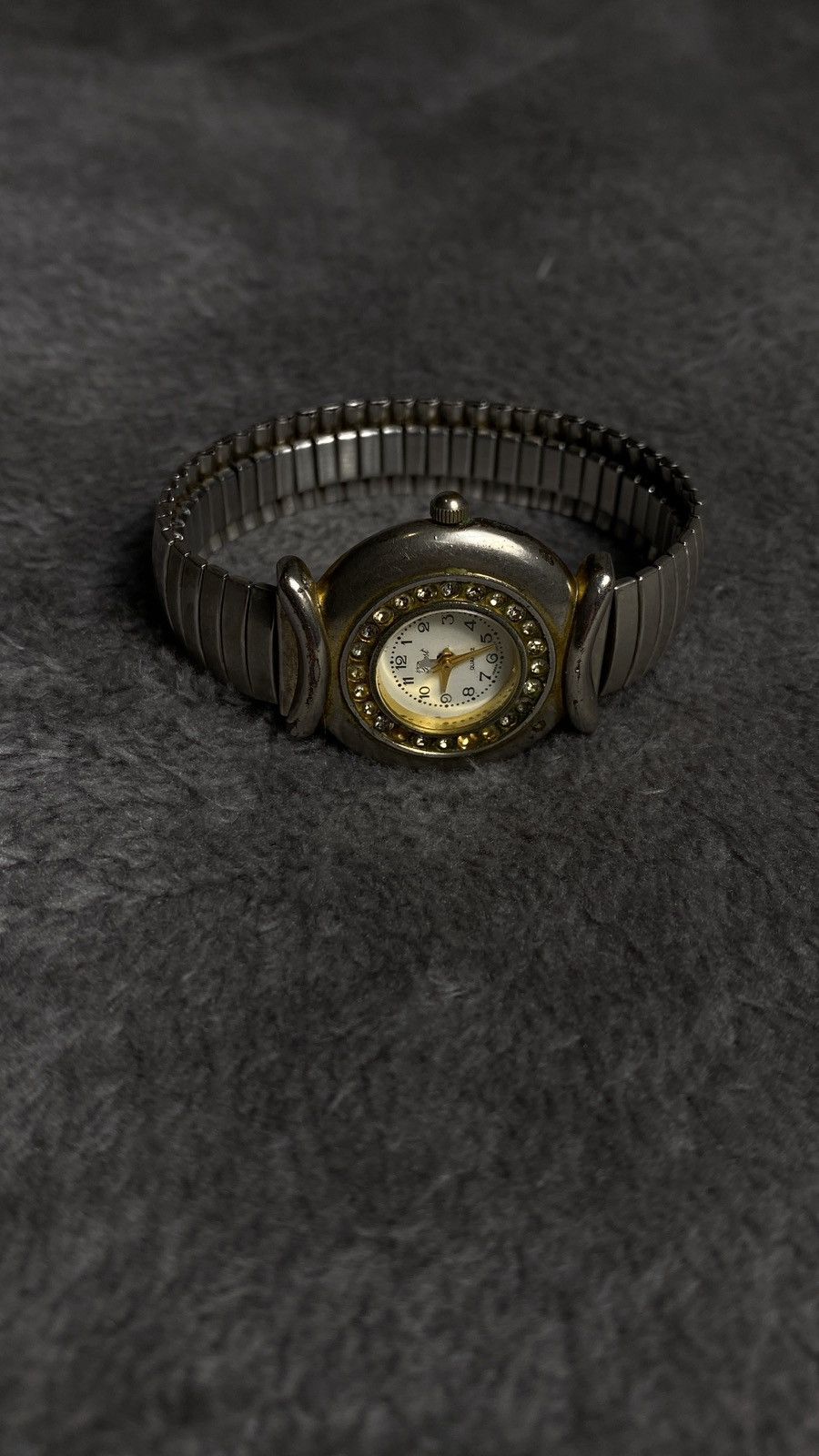 Japanese Brand Vintage Japan Rhinestone Watch Expandable Band Size ONE SIZE - 2 Thumbnail