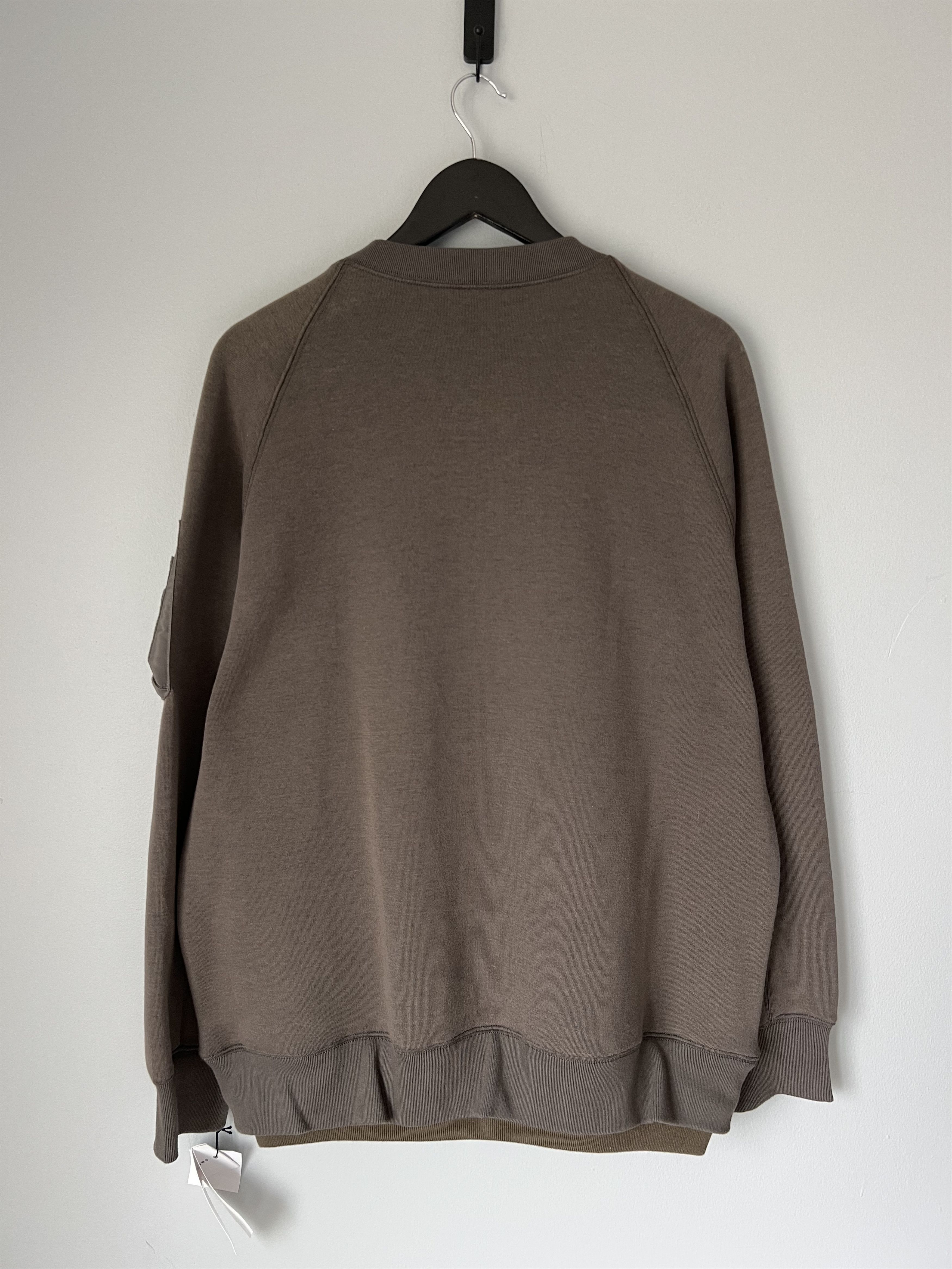 Sacai Sacai Layered Sponge Sweatshirt in Brown Size US L / EU 52-54 / 3 - 6 Thumbnail