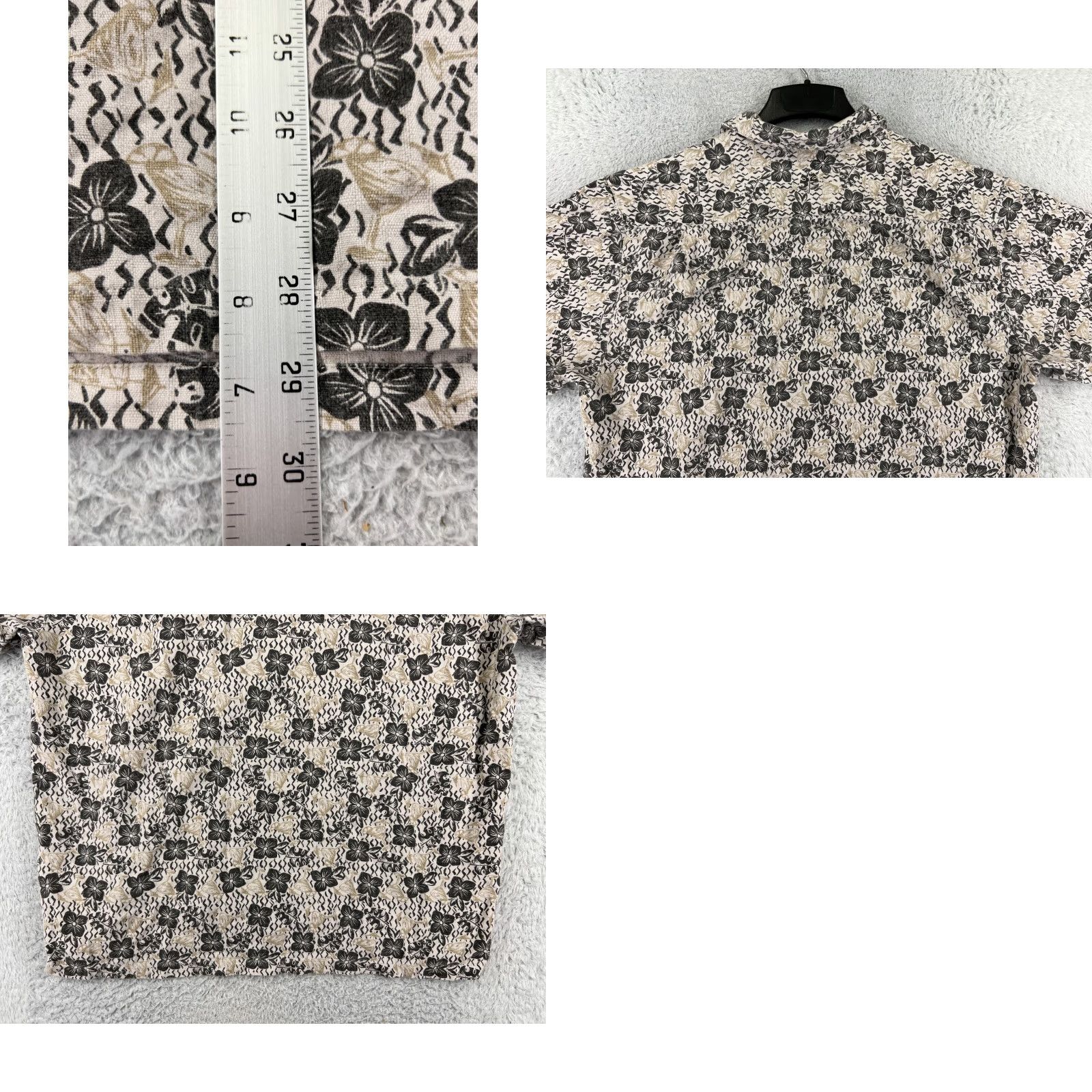 Vintage Columbia Shirt Men Large Beige Floral Cocktail Print Hawaiian Viscose Blend Size US L / EU 52-54 / 3 - 9 Thumbnail
