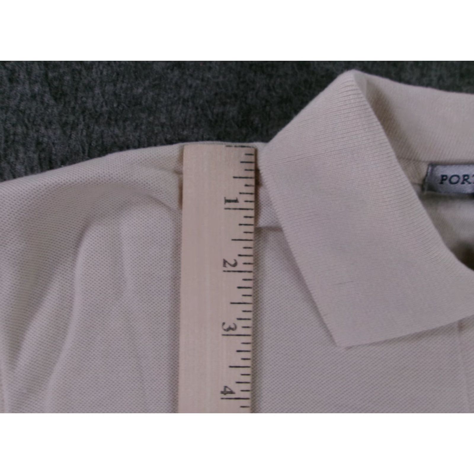 Port Authority Geiger Elementary School Polo Women Large Beige Embroidered Uniform Lewiston Size L / US 10 / IT 46 - 5 Thumbnail