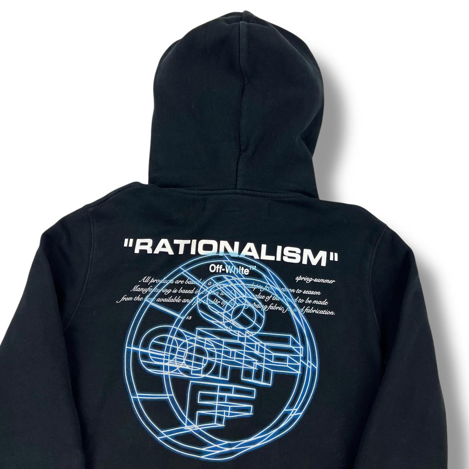 Off-White Off-White Rationalism Black Hoodie Size US S / EU 44-46 / 1 - 1 Thumbnail