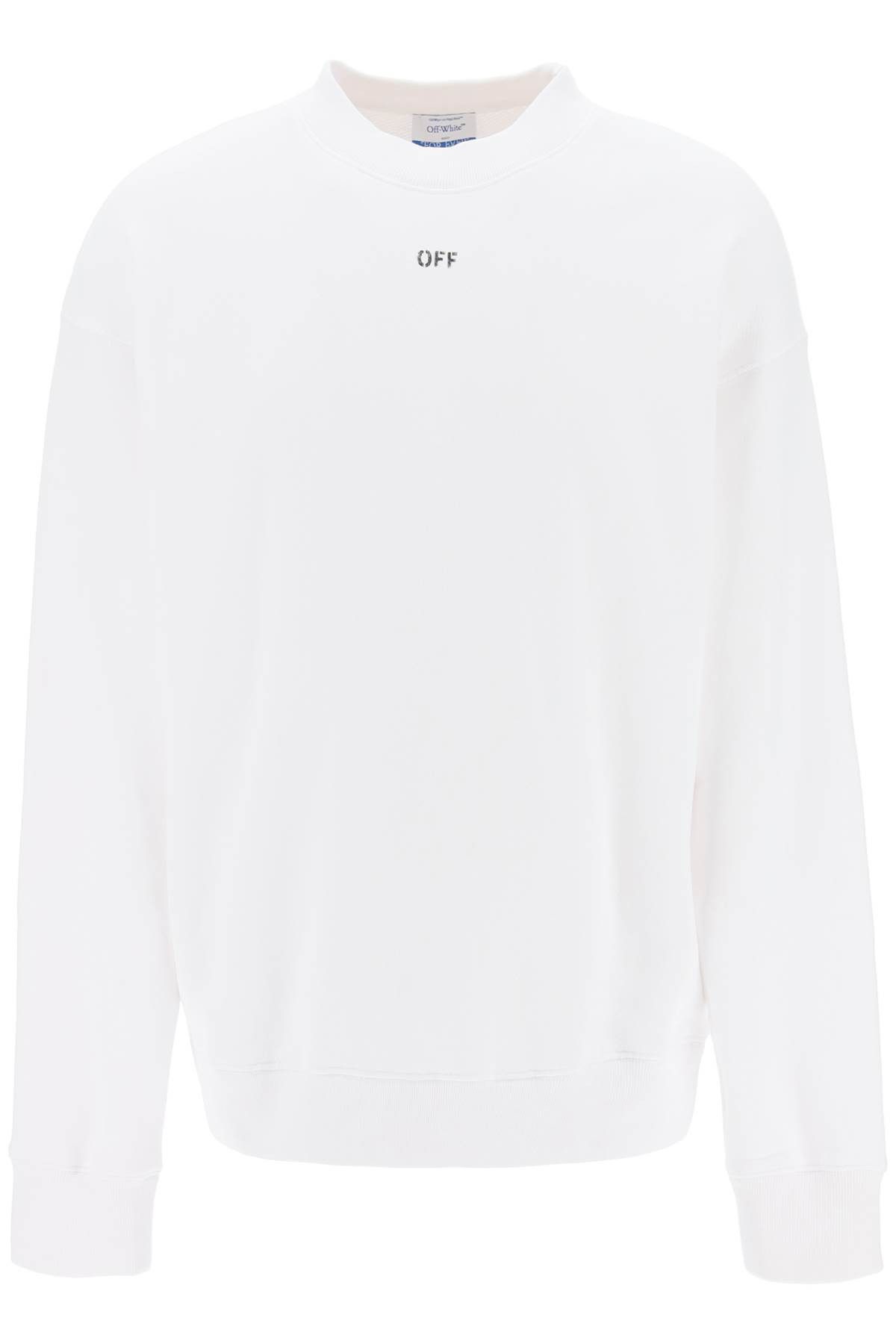 Image of Off White Off-White Skate Sweatshirt With Off Logo in White Black, Men's (Size Small)