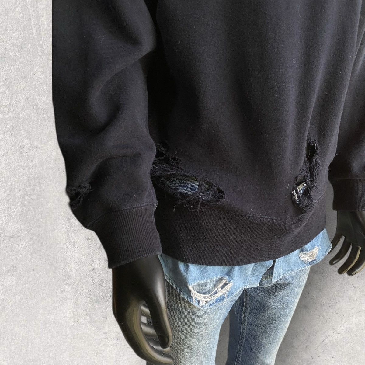 Maison MIHARA YASUHIRO Miharayasuhiro Destroyed Layer Hem Sweater Size US M / EU 48-50 / 2 - 5 Thumbnail