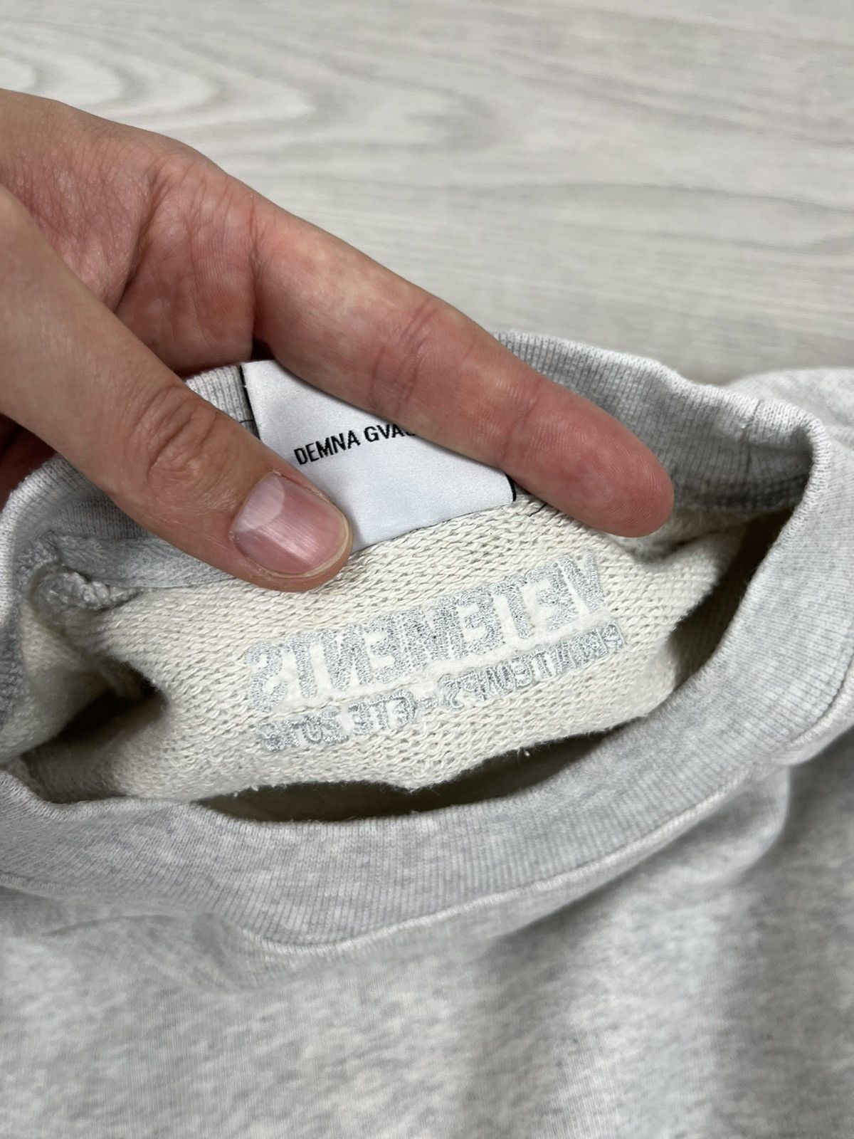 Vetements Vetements “Unskinny” 2018 Oversized Grey Sweatshirt Men’s Size US S / EU 44-46 / 1 - 12 Thumbnail
