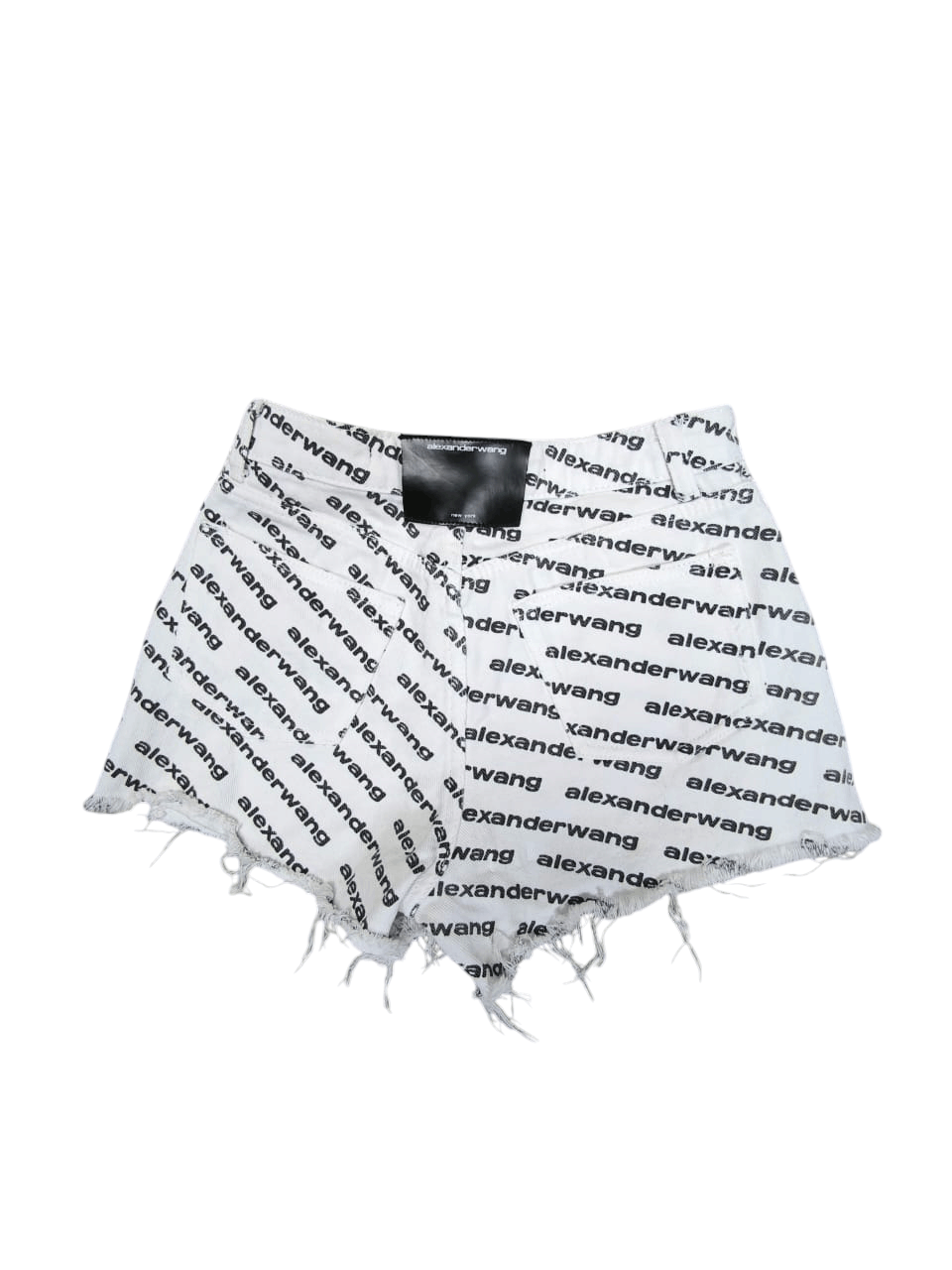 Alexander Wang Short Pants logo print denim