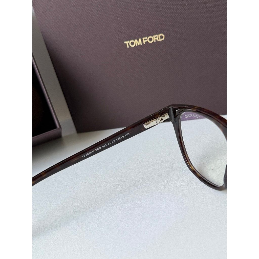Tom Ford NEW Tom Ford FT5895-B Brown Clip On Frames + Sunglasses Size ONE SIZE - 10 Thumbnail