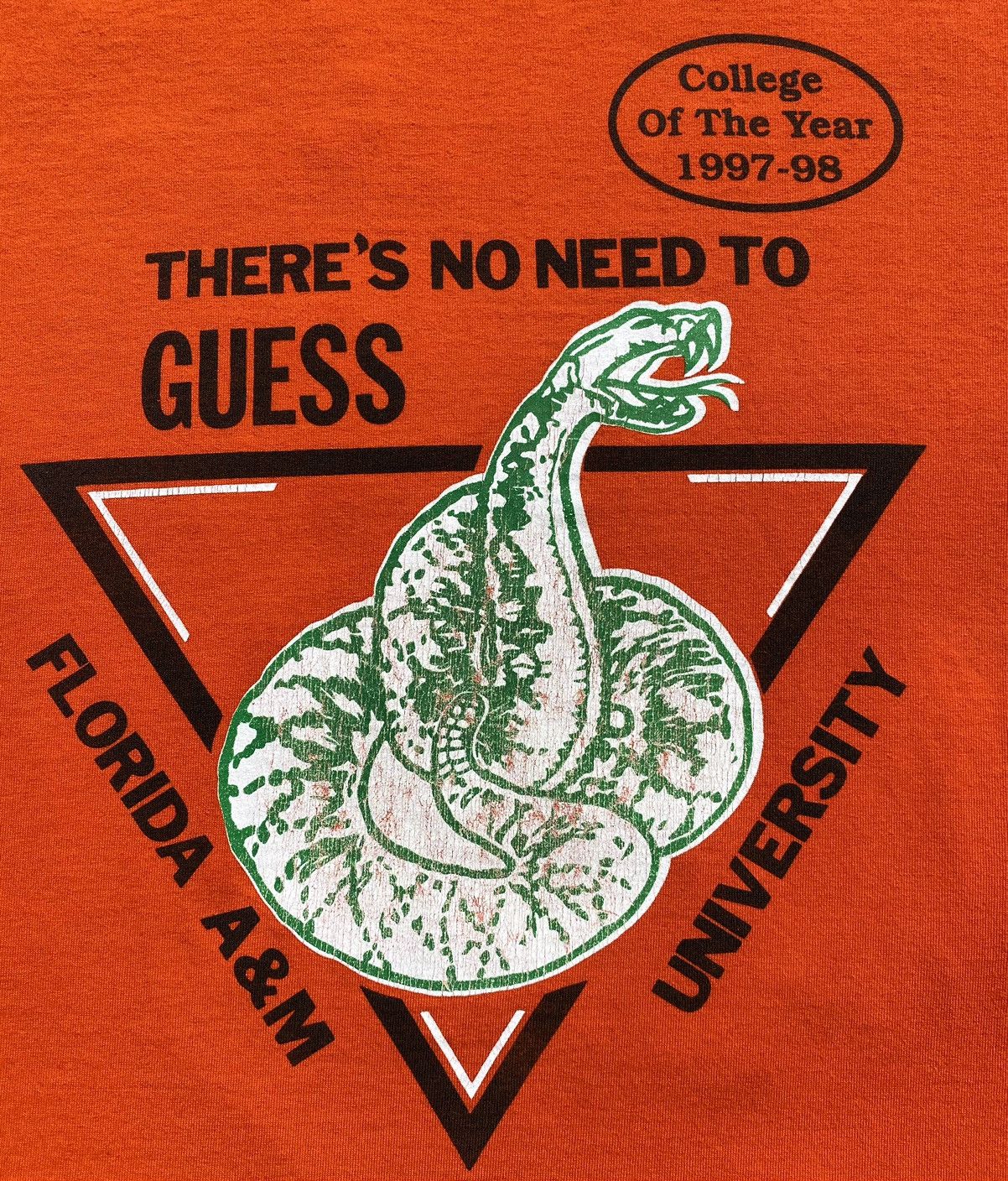 Vintage VTG 90’s Florida A&M Rattlers FAMU HBCU College Of The Year Size US M / EU 48-50 / 2 - 2 Thumbnail