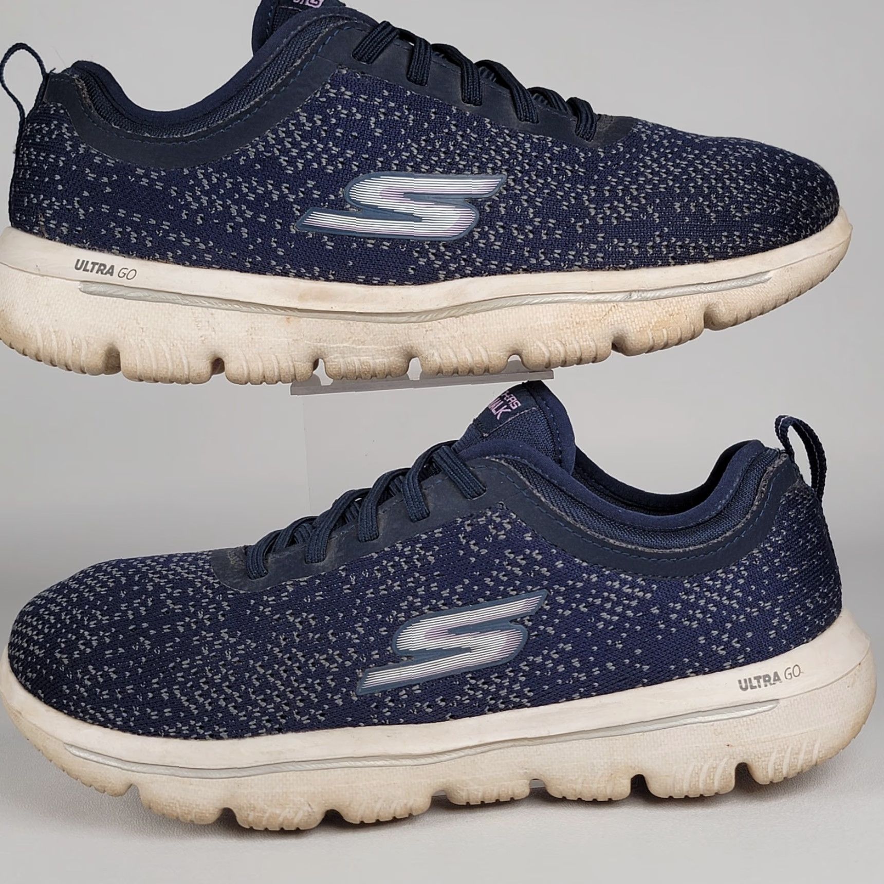 SKECHERS Skechers GOwalk Classic Washable Sneakers Blooming Navy Spotted Blue Women 7 Shoes Sneaker Athletic Lace Up Low Top M Textile Vintage: No Size US 4 / IT 34 - 5 Thumbnail