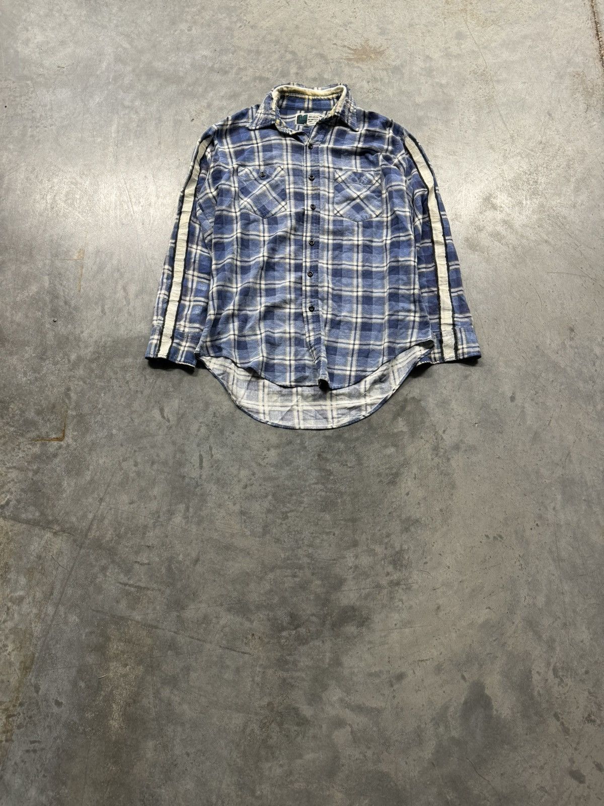 Vintage Vintage 70s Hand Painted Plaid Flannel Size US M / EU 48-50 / 2 - 1 Thumbnail