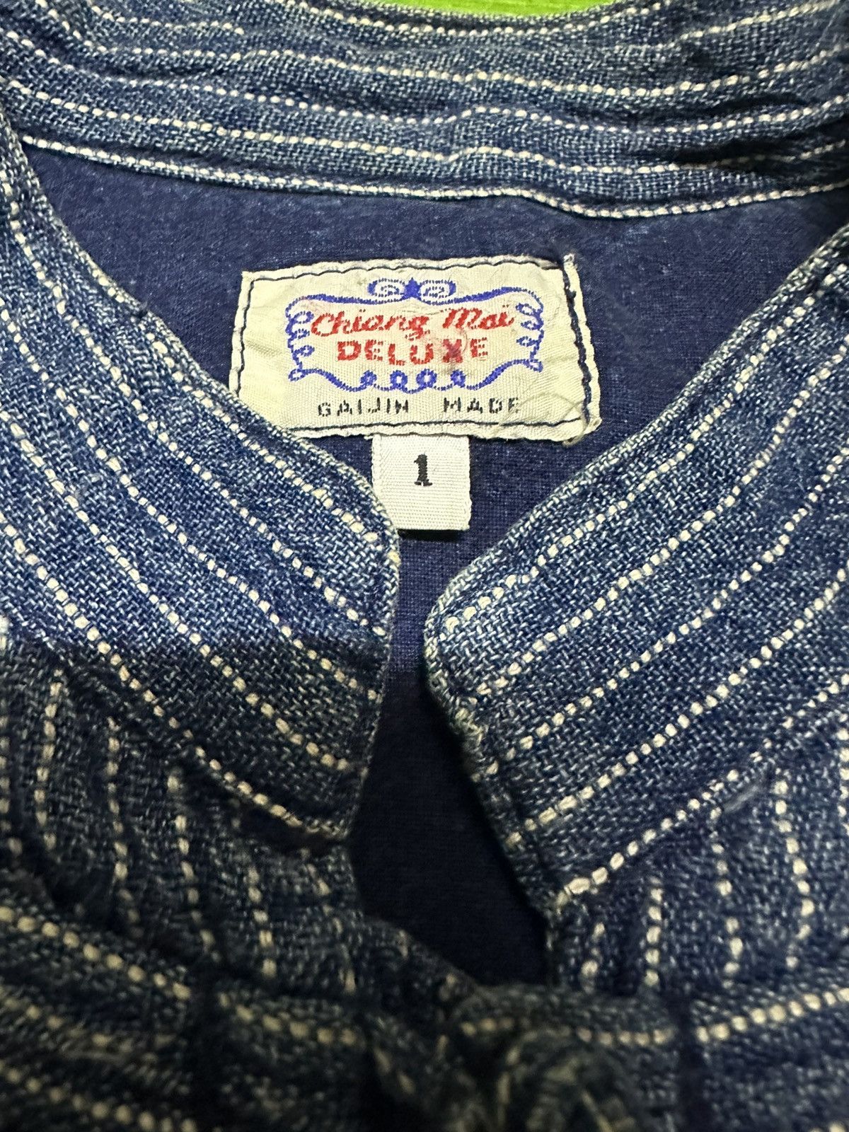 Japanese Brand chiang Mai Deluxe oriental denim jacket Size US L / EU 52-54 / 3 - 3 Thumbnail