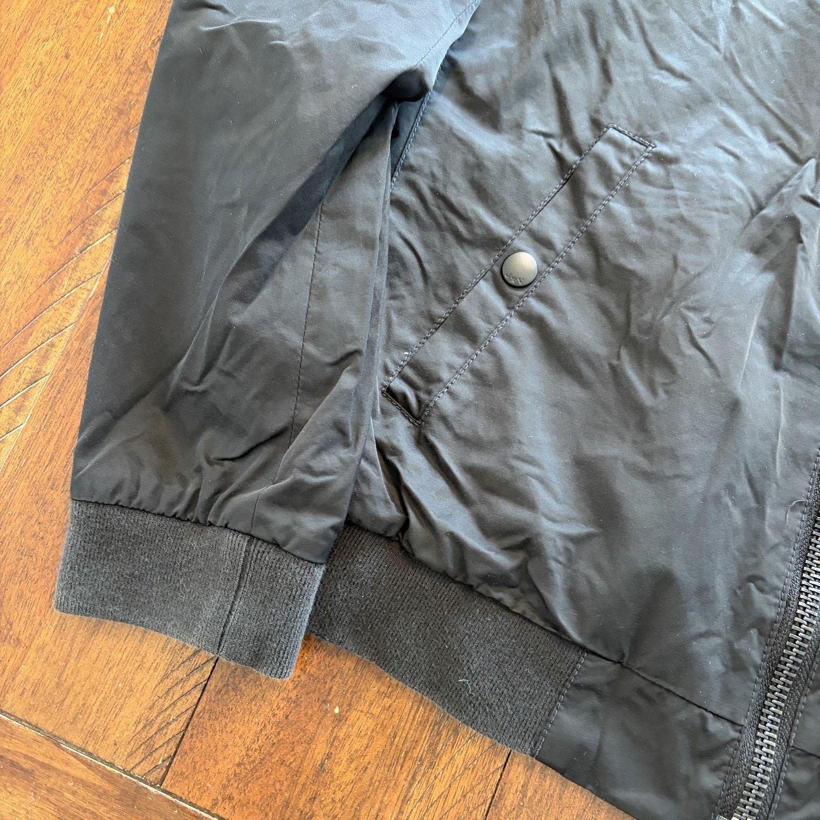 John Varvatos John Varvatos U.S.A. Jacket Mens Small Black Bomber Full Zip Size US S / EU 44-46 / 1 - 5 Thumbnail