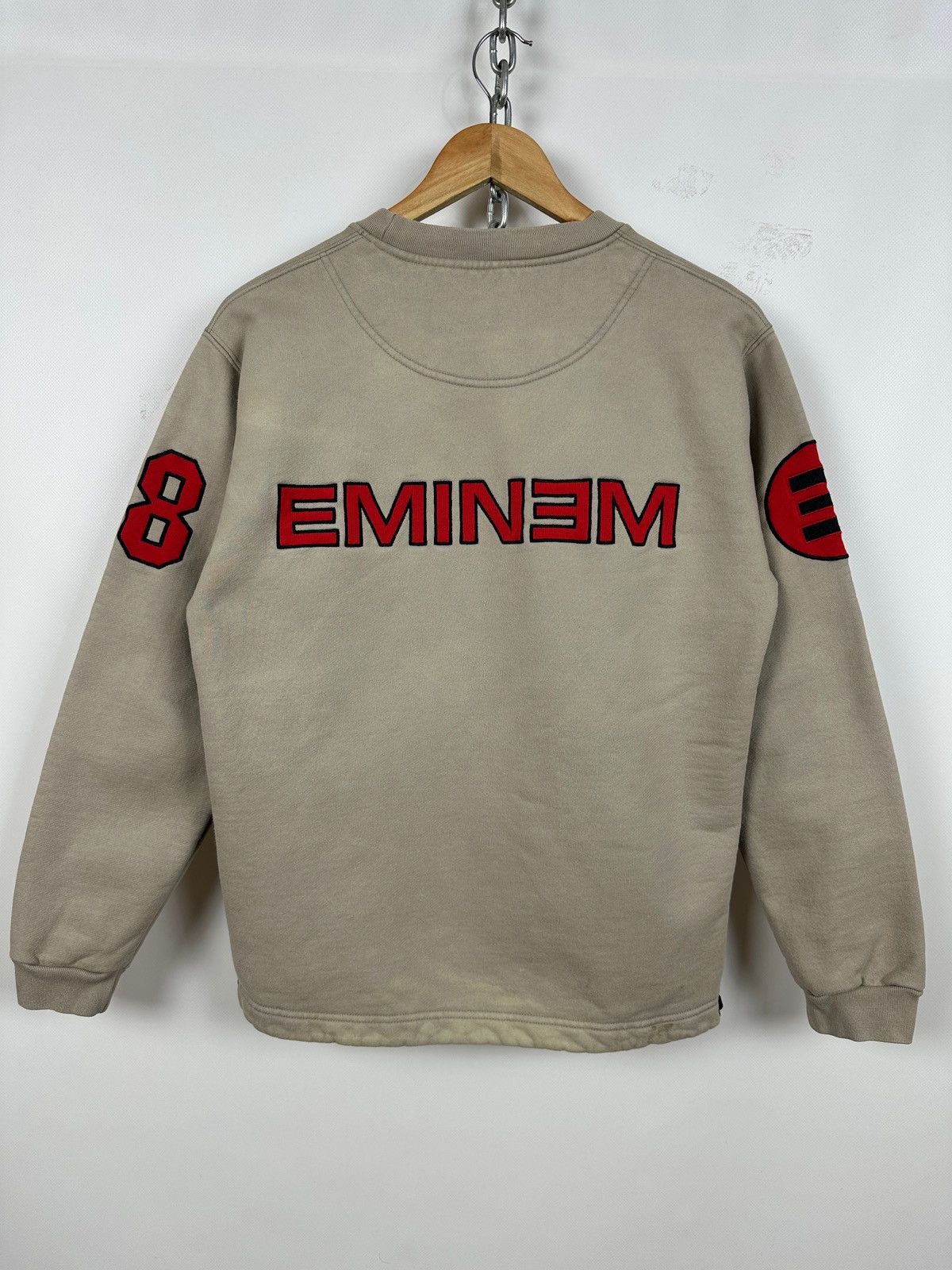 Eminem Vintage Eminem 08 Slim Shady Beige Sweatshirt Size US S / EU 44-46 / 1 - 2 Thumbnail