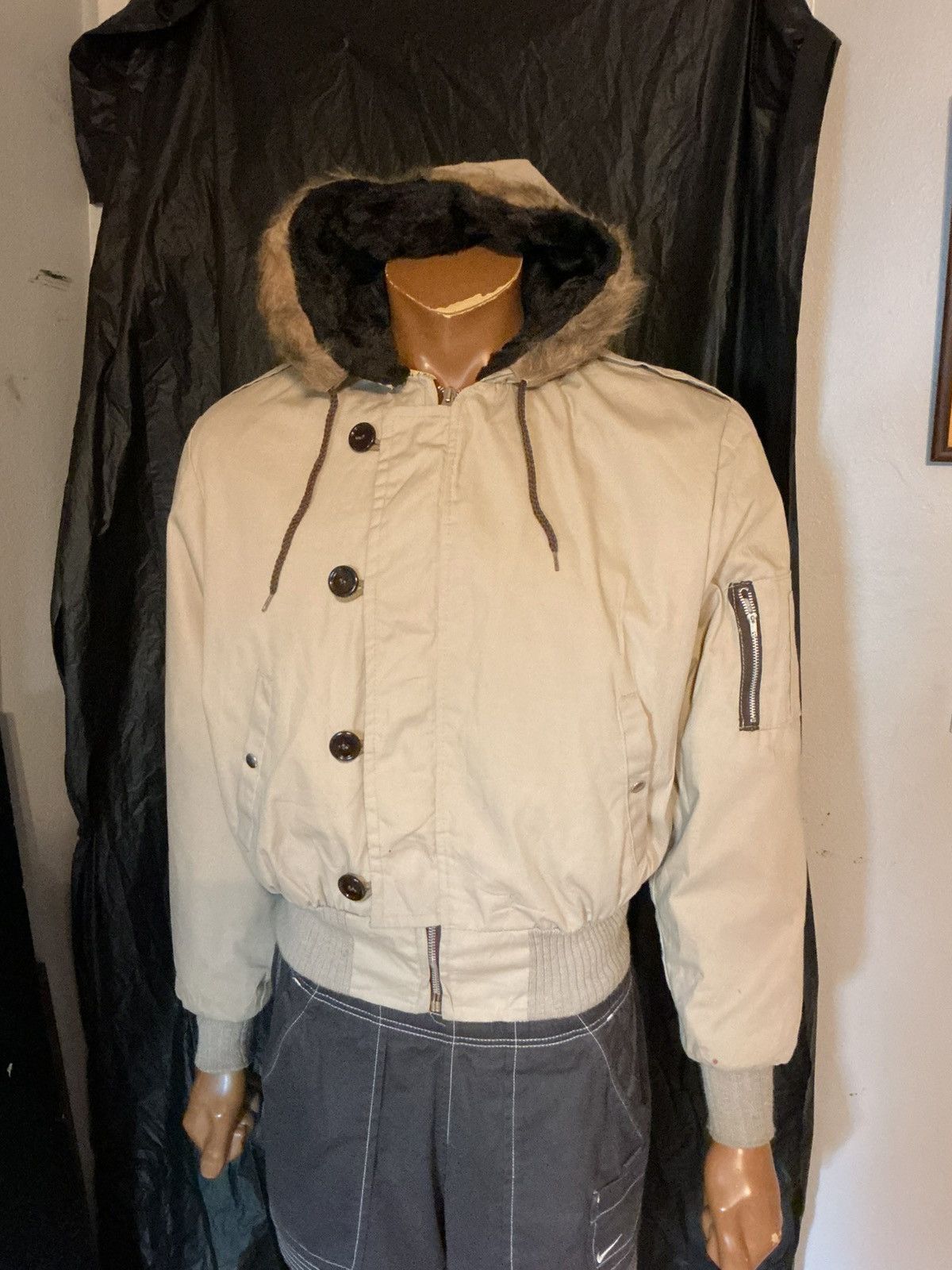 Vintage Vintage 70s 80s Sentinel YKK Zip Faux Fur Bomber Jacket Size US M / EU 48-50 / 2 - 15 Thumbnail