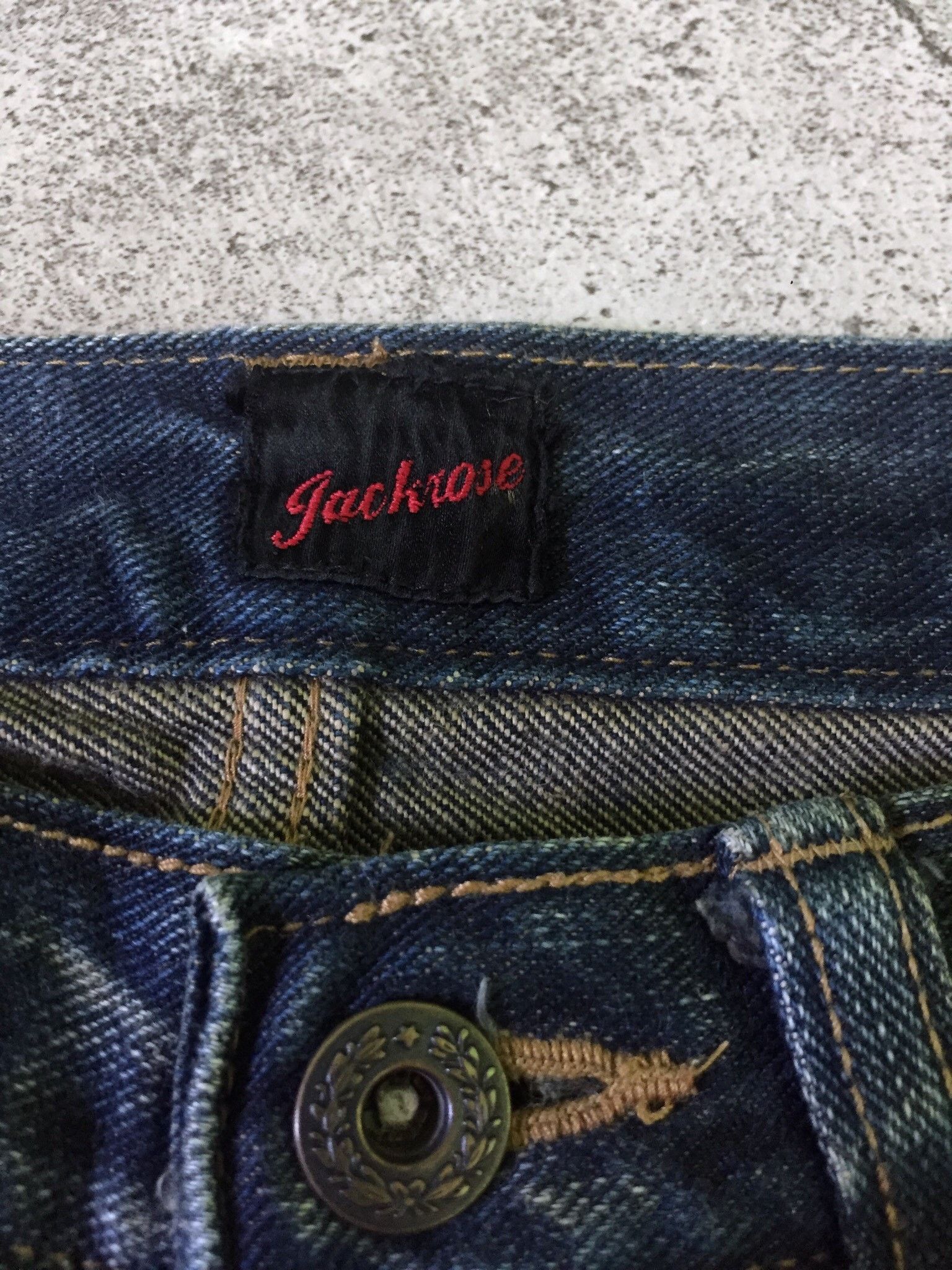 If Six Was Nine Jackrose Whiskered Wash Studed Flare Denim Pants Size US 29 - 5 Thumbnail
