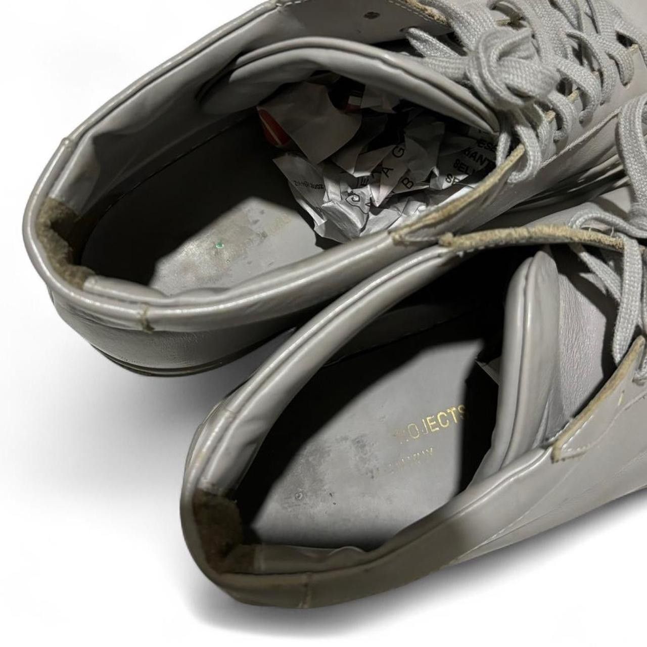 Common Projects × Designer Common Projects Achilles Mid Light Grey Leather Shoes - 42 Size US 9 / EU 42 - 7 Thumbnail