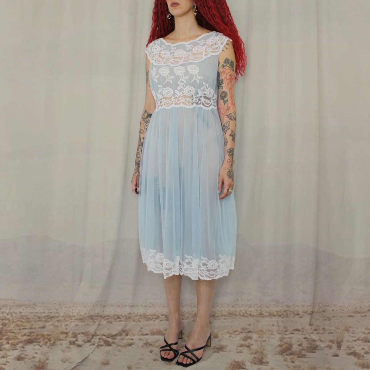 Other 🎐TEAL LACE DRESS🎐 Size L / US 10 / IT 46 - 2 Thumbnail