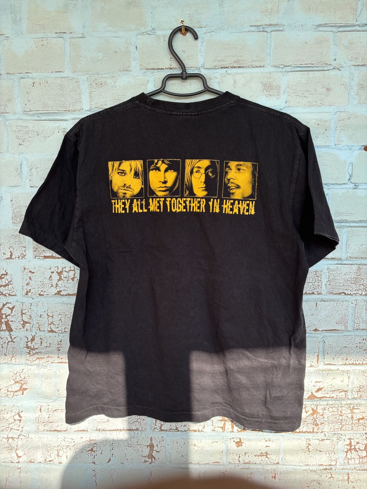 Vintage crazy 90s single stitch Kurt Cobain legends t-shirt lennon Size US M / EU 48-50 / 2 - 4 Thumbnail
