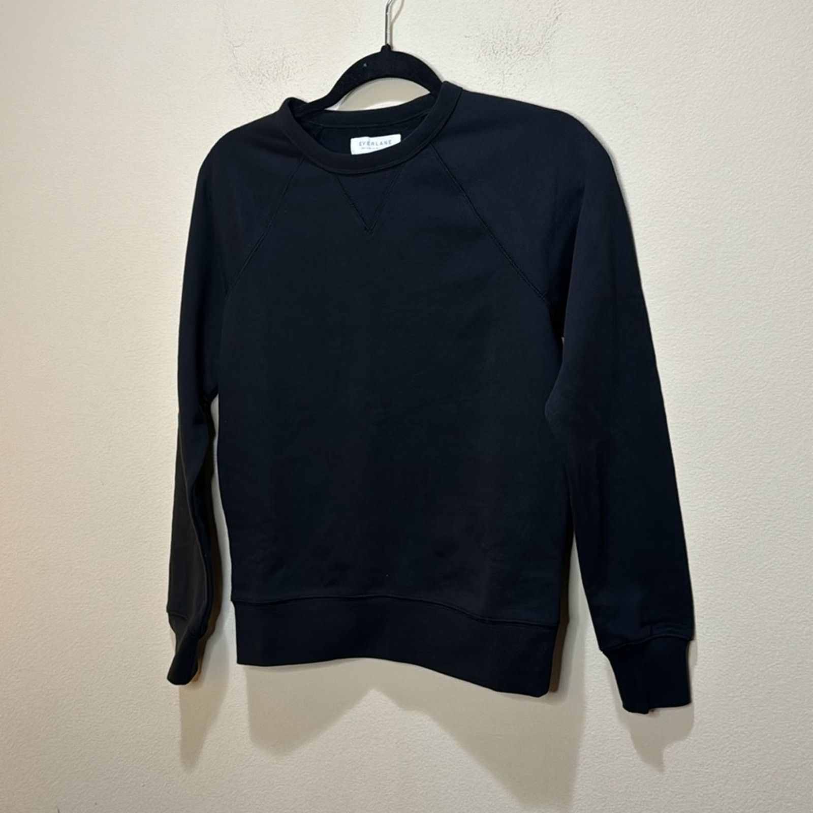 Everlane Everlane The Unisex French Terry Crew - Washed Black Sz XXXS Size XXS / US 00 / IT 34 - 2 Thumbnail