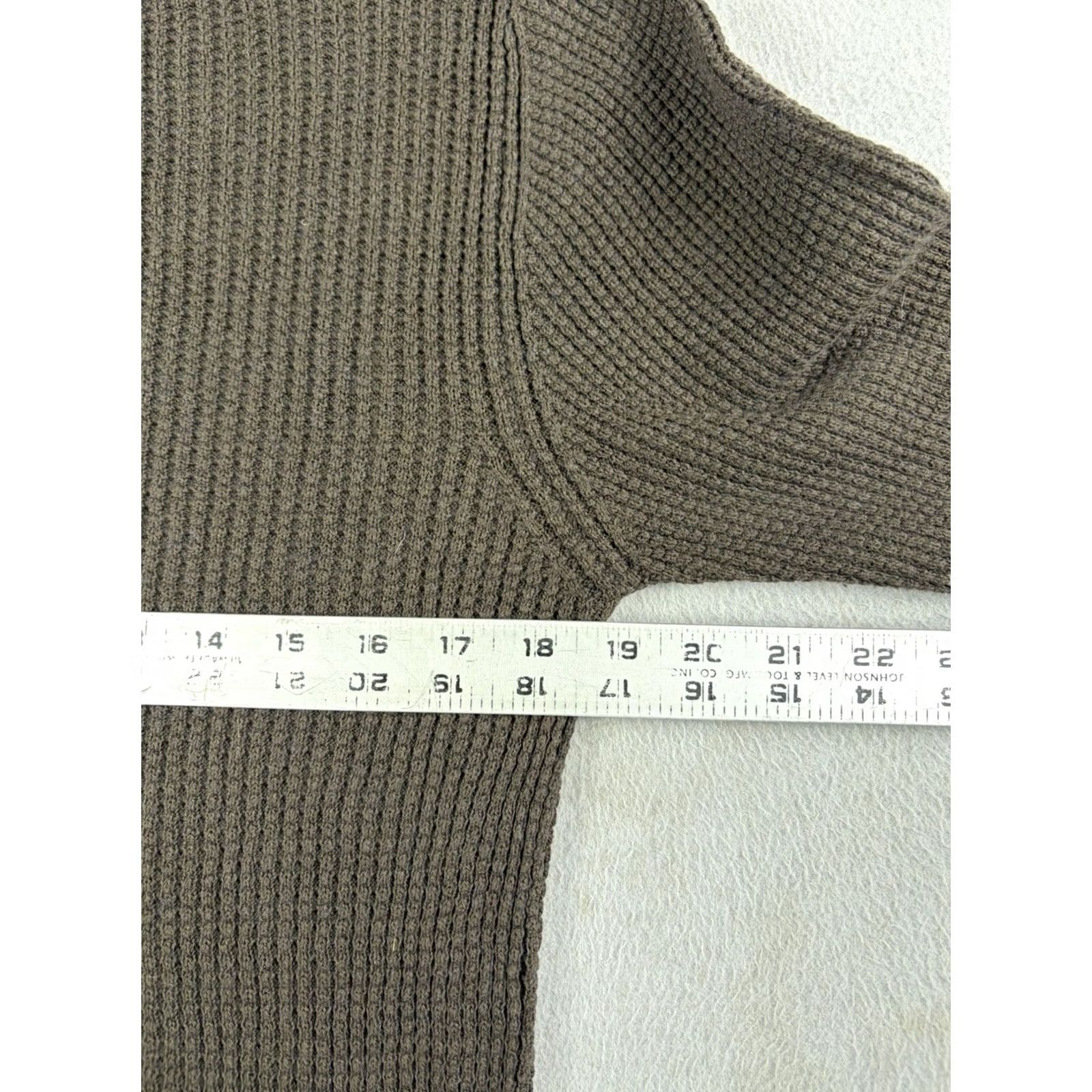 Billy Reid Billy Reid Shirt Men’s Small Green Mini Waffle Crew Cotton Cashmere Thermal Shirt Size US S / EU 44-46 / 1 - 7 Thumbnail