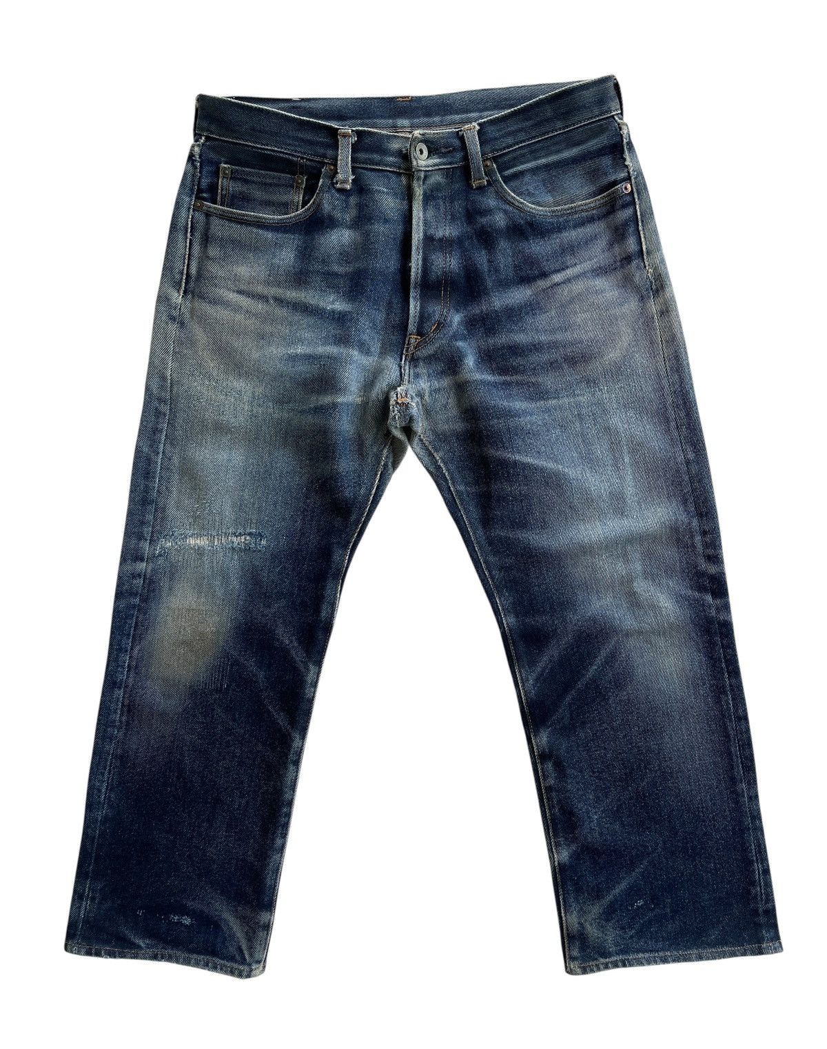 Iron Heart Iron Heart Lot 634 21oz Extra Heavy Denim Distressed Size US 34 / EU 50 - 2 Thumbnail