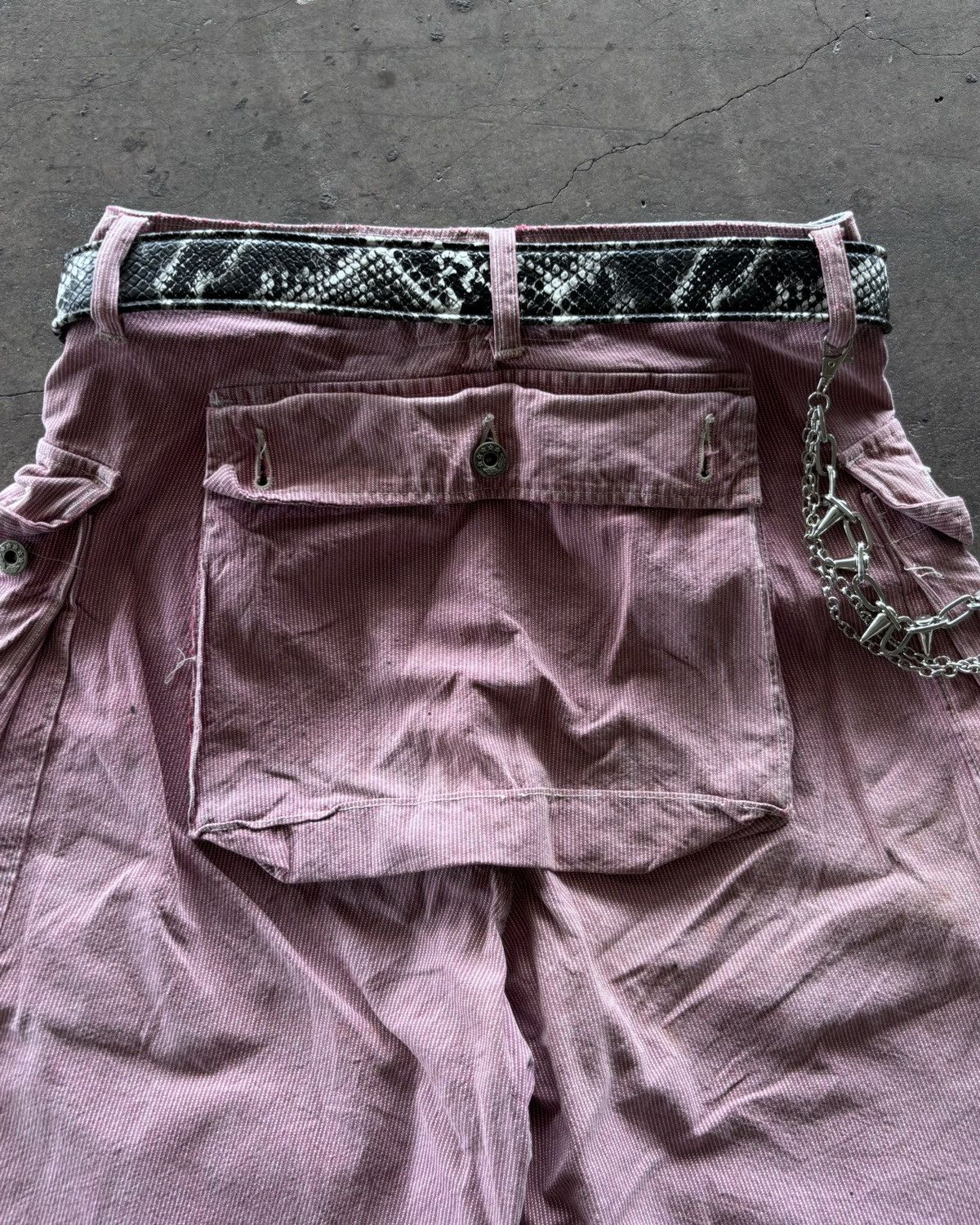 Japanese Brand *Sample Blue way Monkey Cargo Pants Size US 29 - 7 Thumbnail